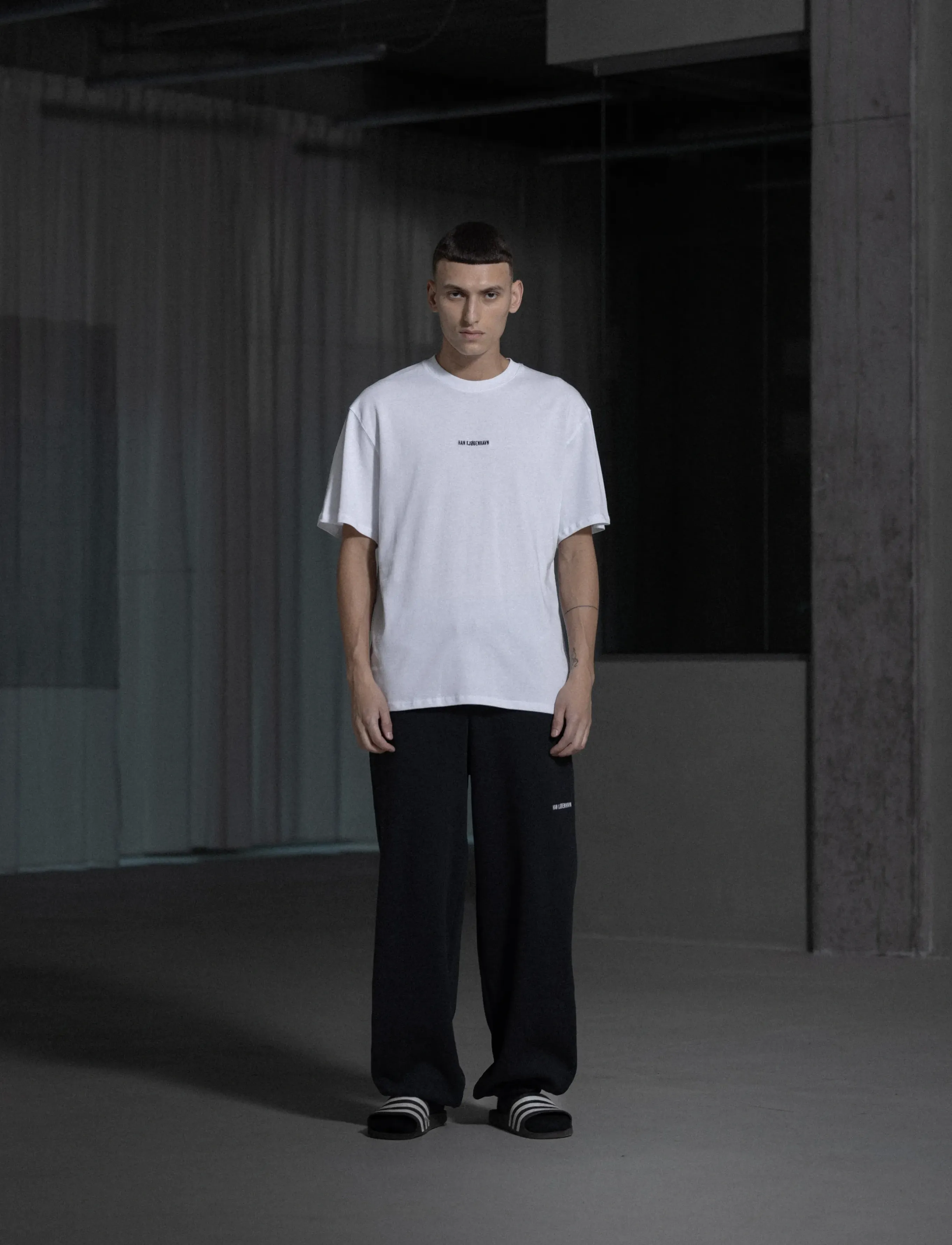 HAN Kjøbenhavn Daily Oversized Tee, L, White, T-Shirts > Kortærmede, Herre