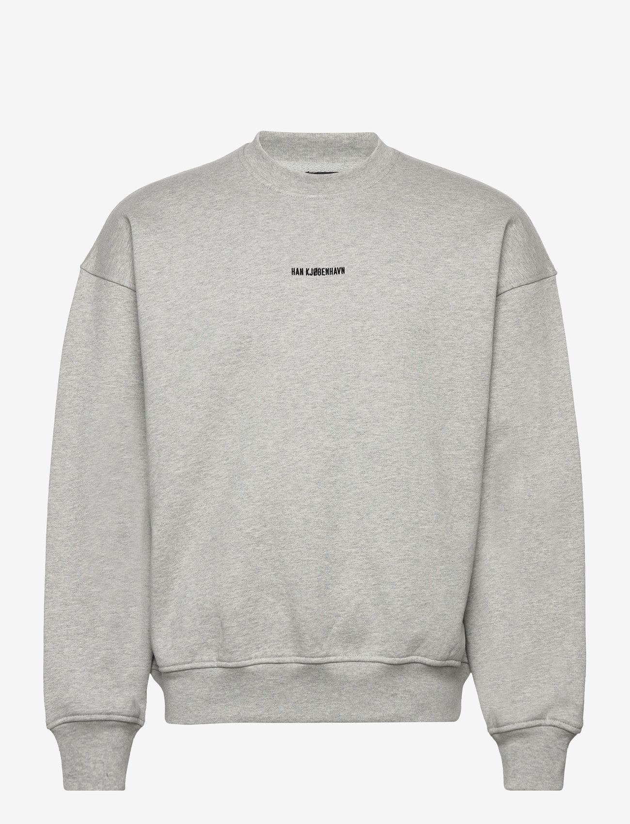HAN Kjøbenhavn - Daily Oversized Crew Neck - shoppa efter tillfälle - grey melange - 0