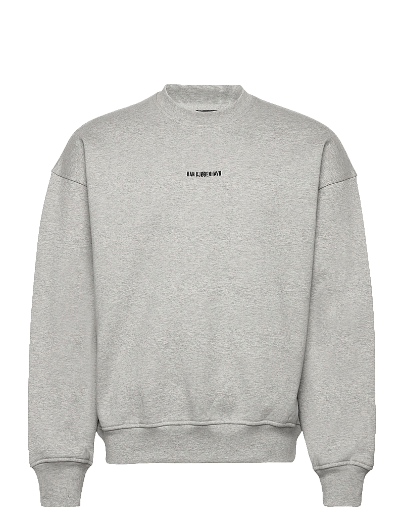 HAN Kjøbenhavn - Daily Oversized Crew Neck - shoppa efter tillfälle - grey melange - 0