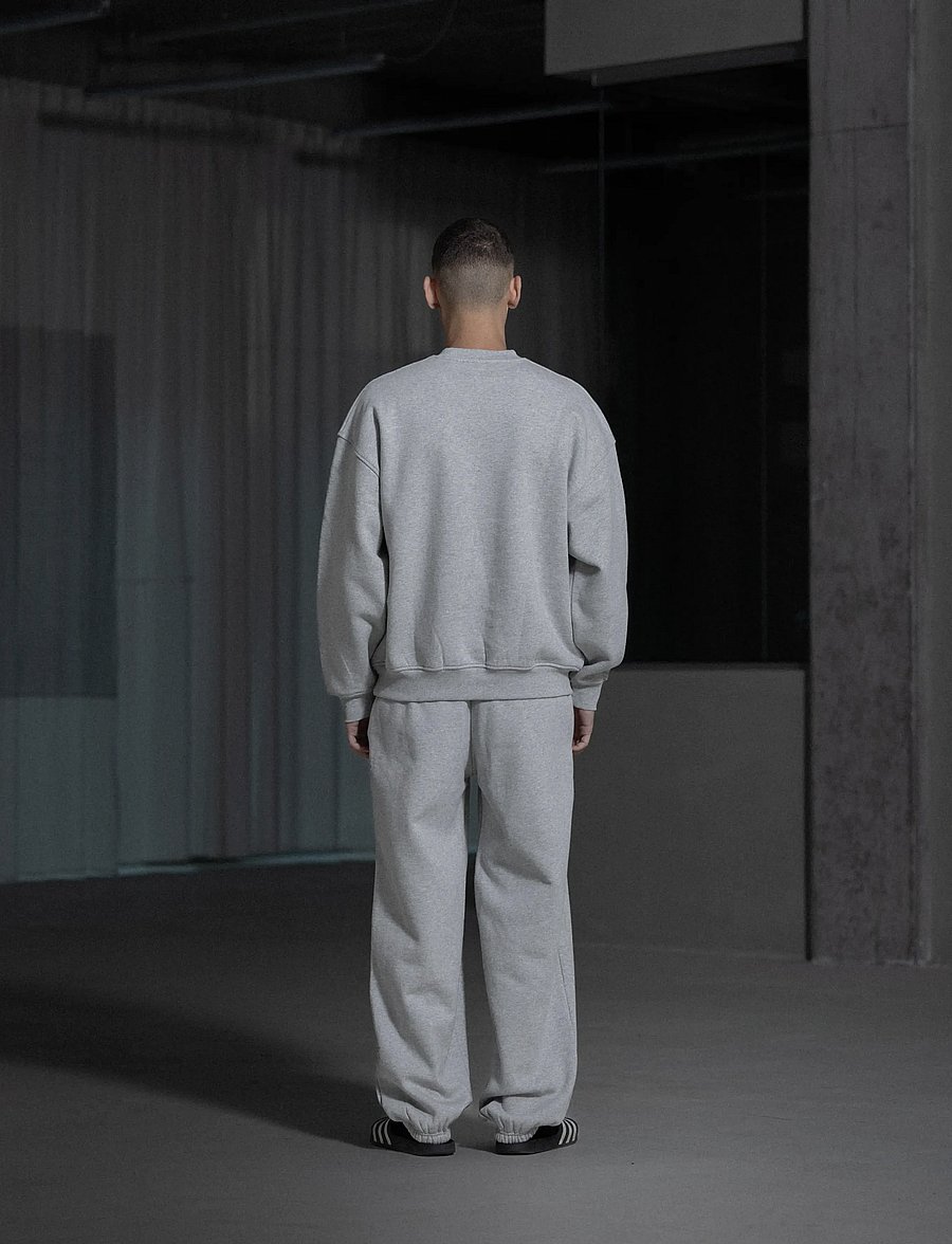 HAN Kjøbenhavn - Daily Oversized Crew Neck - feriefavoritter - grey melange - 3