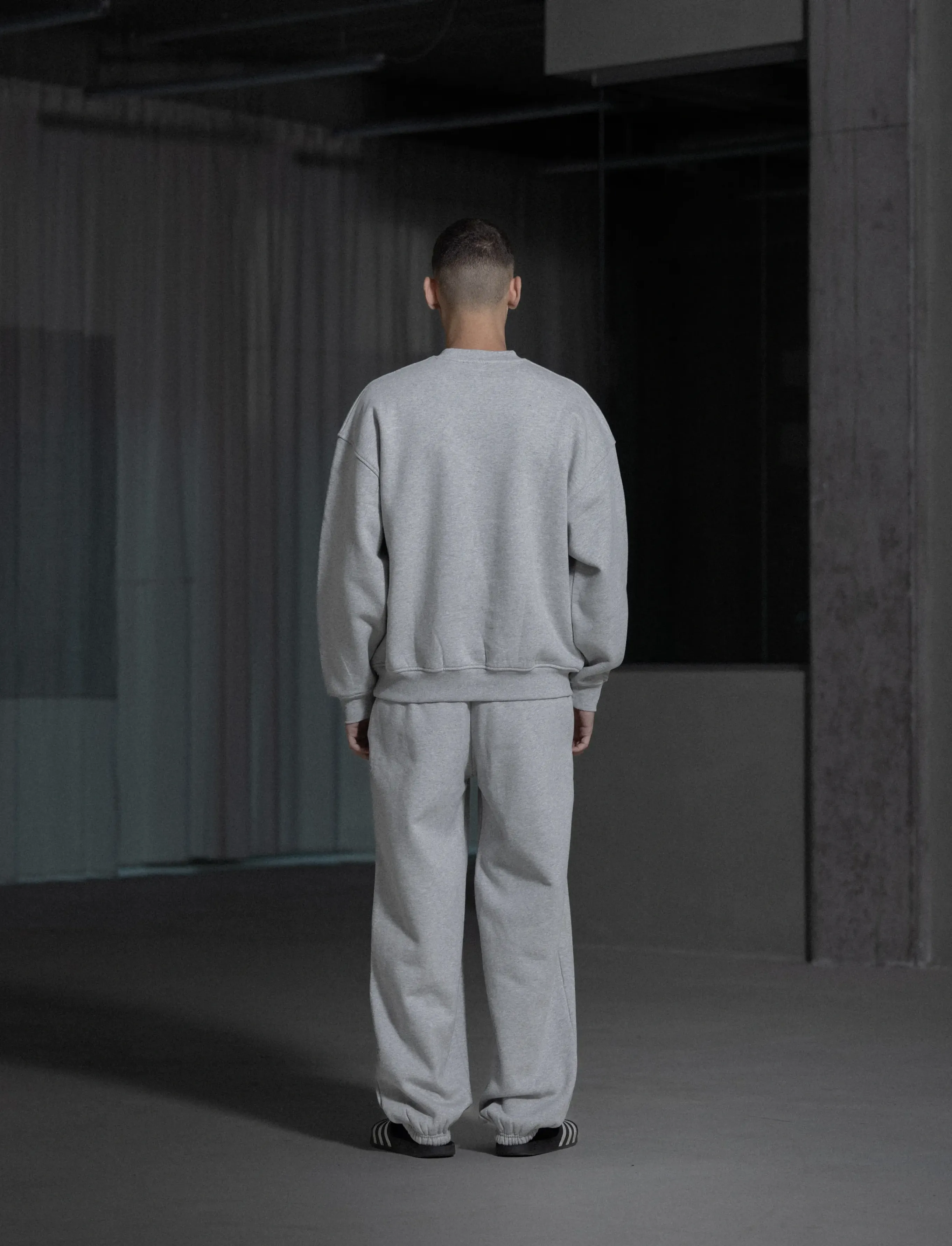 HAN Kjøbenhavn - Daily Oversized Crew Neck - urlaubsfavoriten - grey melange - 3