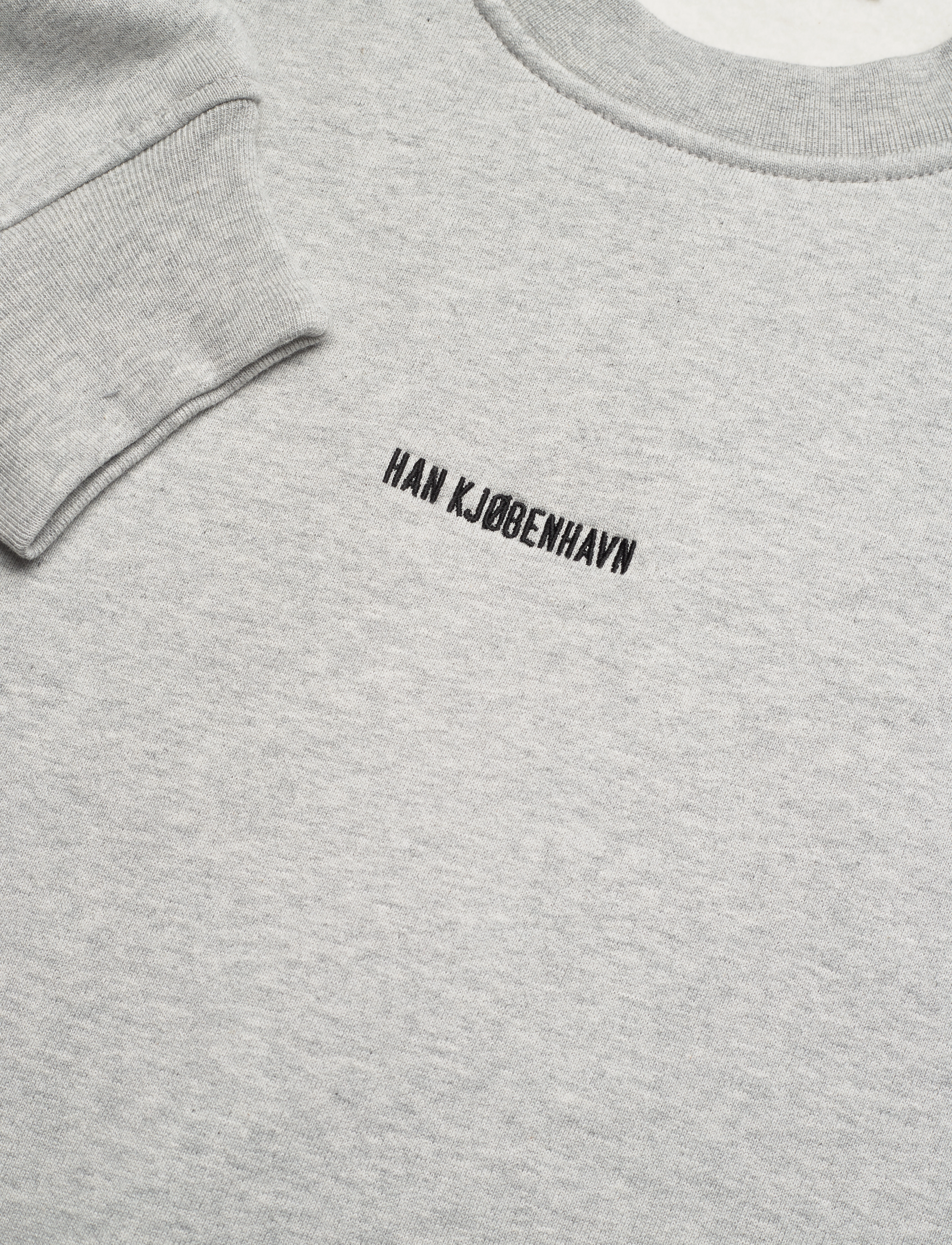 HAN Kjøbenhavn - Daily Oversized Crew Neck - urlaubsfavoriten - grey melange - 4