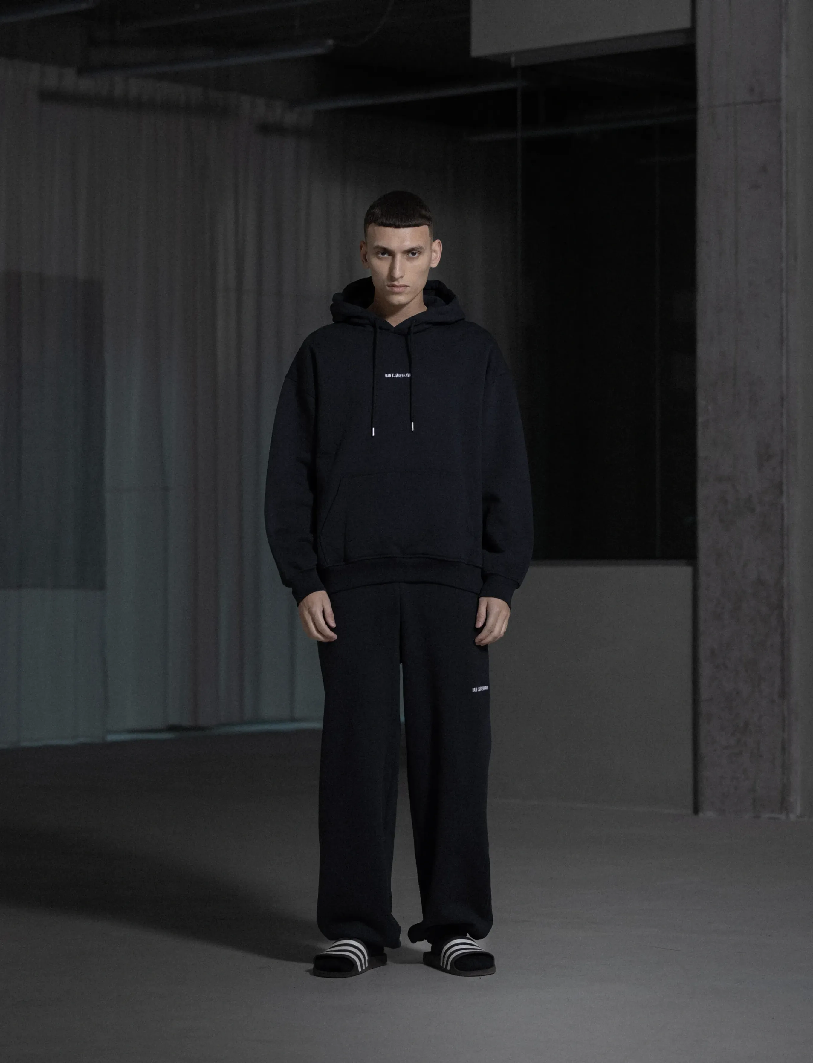 HAN Kjøbenhavn Daily Oversized Hoodie - Tøj - BLACK / black