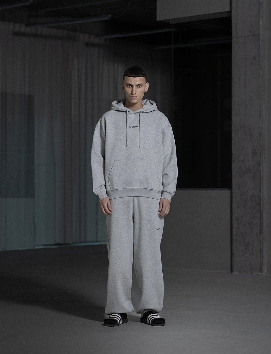 HAN Kjøbenhavn - Daily Oversized Hoodie - sweatshirts - grey melange - 0