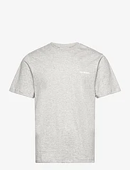 HAN Kjøbenhavn - Regular T-shirt Short sleeve - kortermede t-skjorter - grey melange - 0