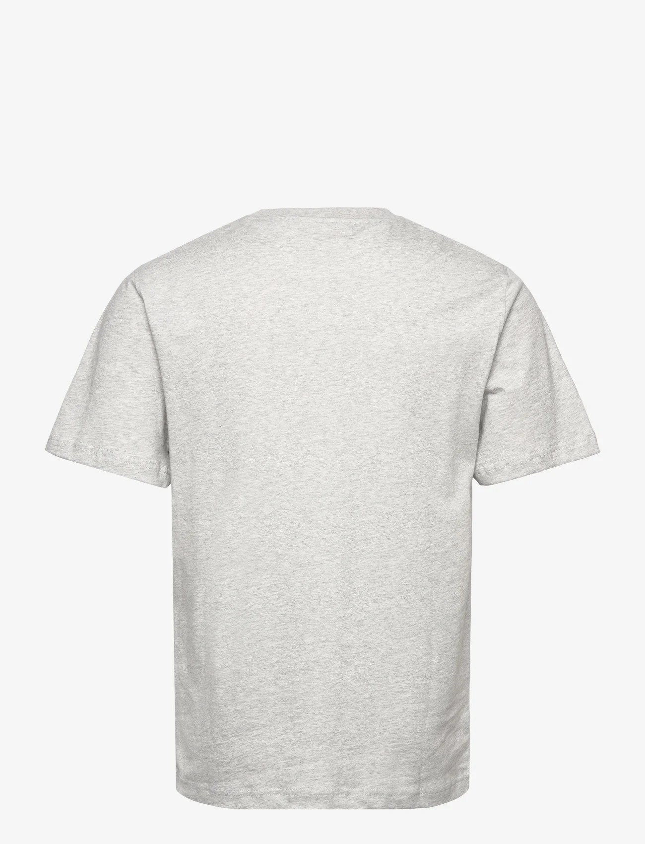 HAN Kjøbenhavn - Regular T-shirt Short sleeve - krótki rękaw - grey melange - 1
