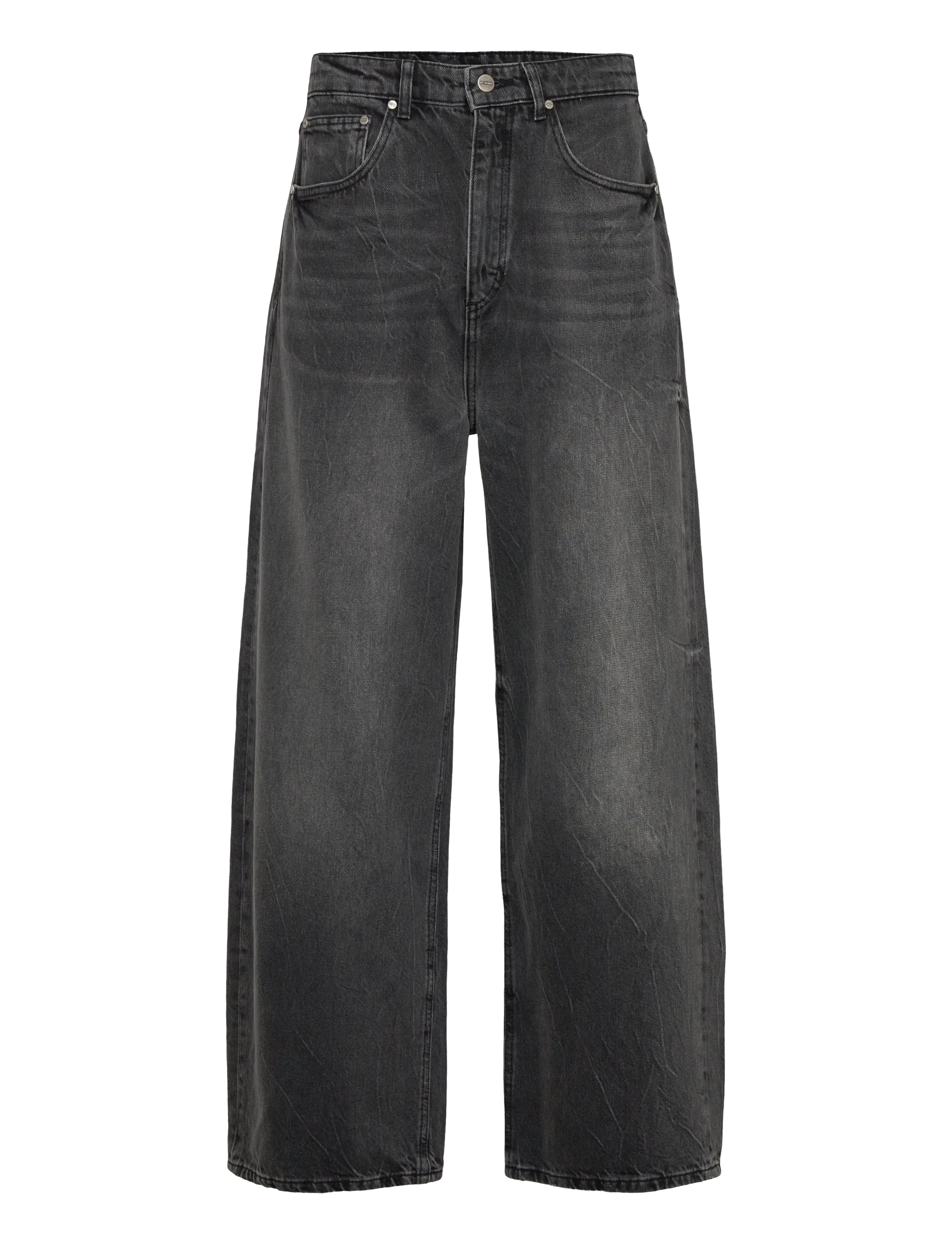 HAN Kjøbenhavn Baggy Denim Jeans - Jeans - BLACK VEIN / black