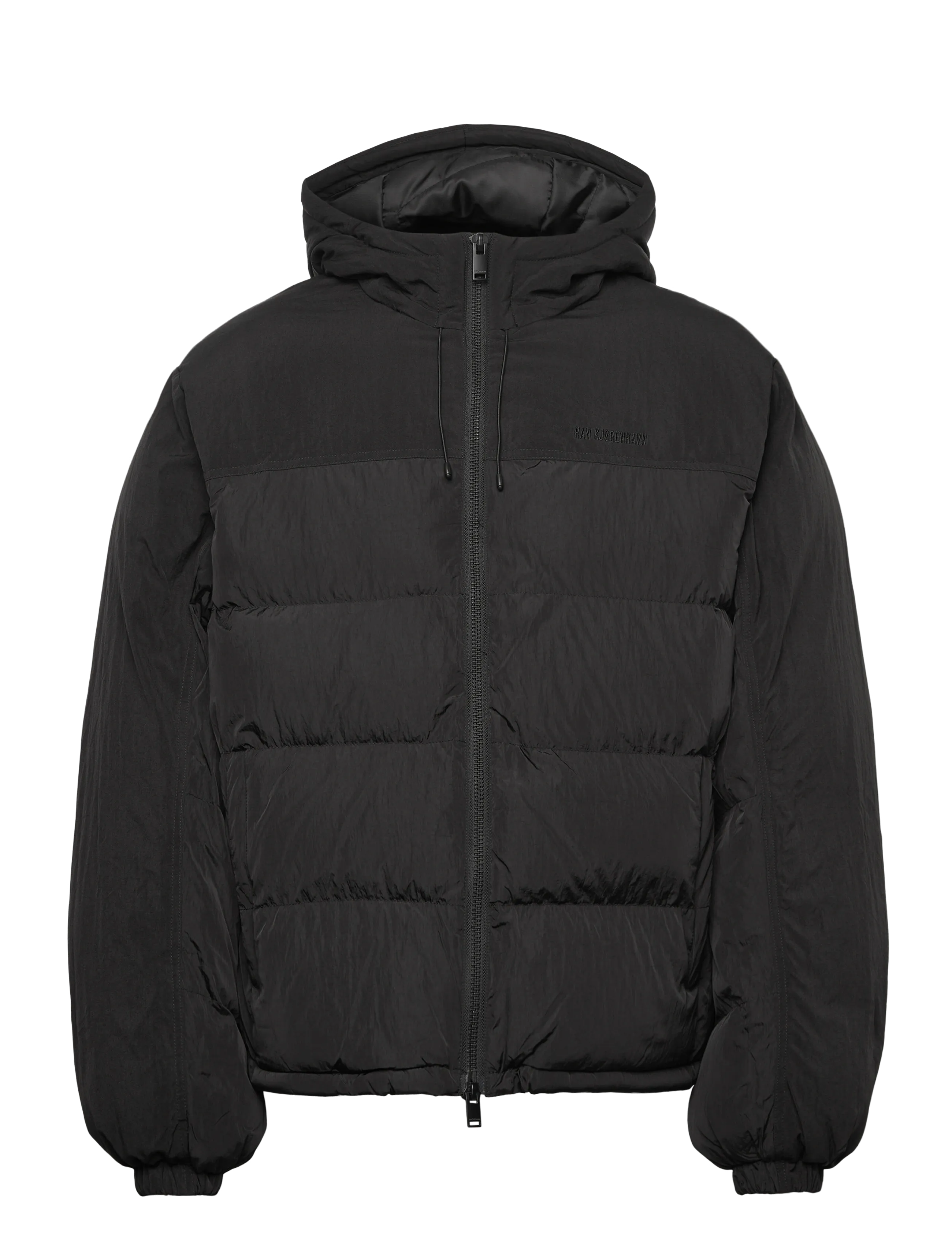 HAN KJØBENHAVN Hooded Puffer Jacke Schwarz - 46 - Herren