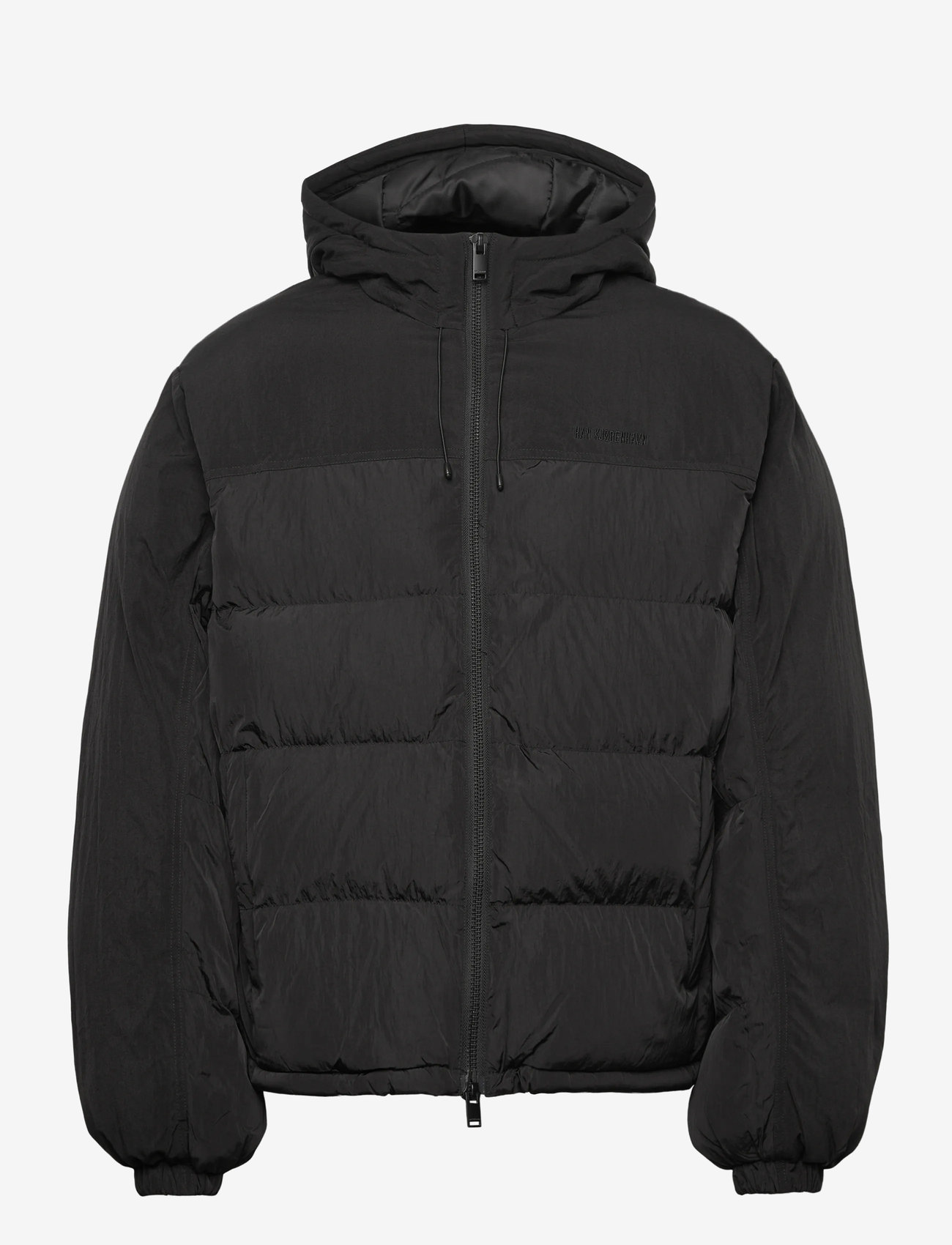 HAN Kjøbenhavn - Hooded Puffer Jacket - gefütterte jacken - anthracite black - 0