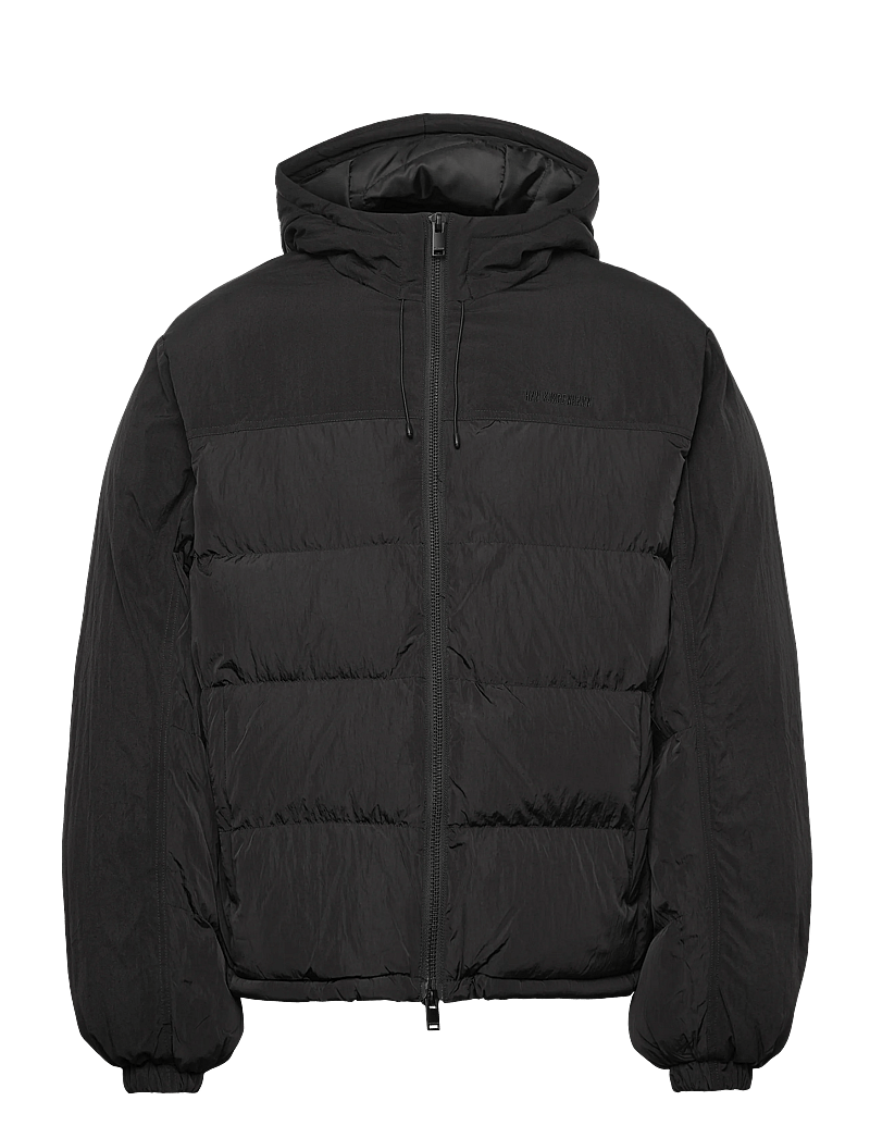 HAN Kjøbenhavn - Hooded Puffer Jacket - gefütterte jacken - anthracite black - 0