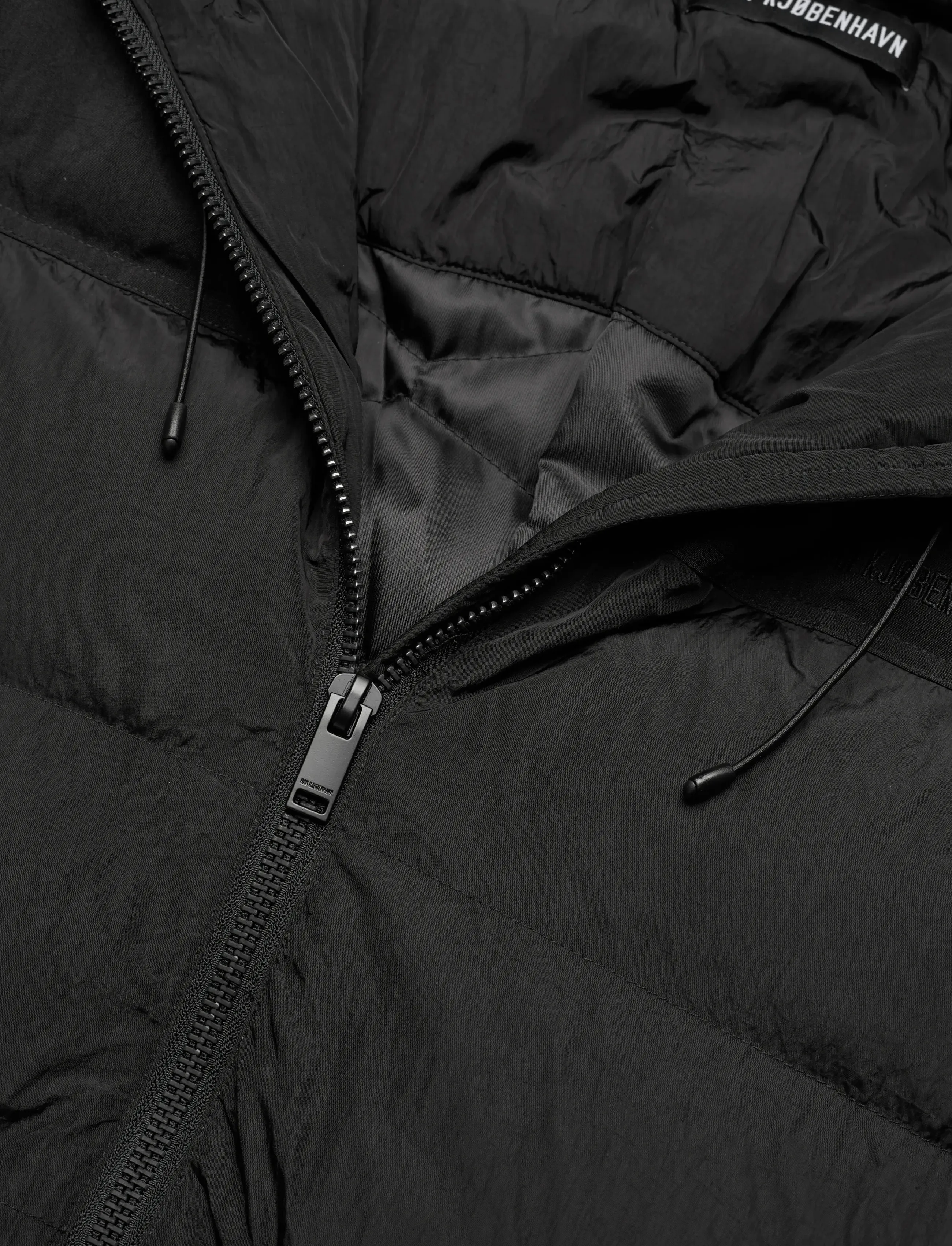 HAN Kjøbenhavn - Hooded Puffer Jacket - fôrede jakker - anthracite black - 2