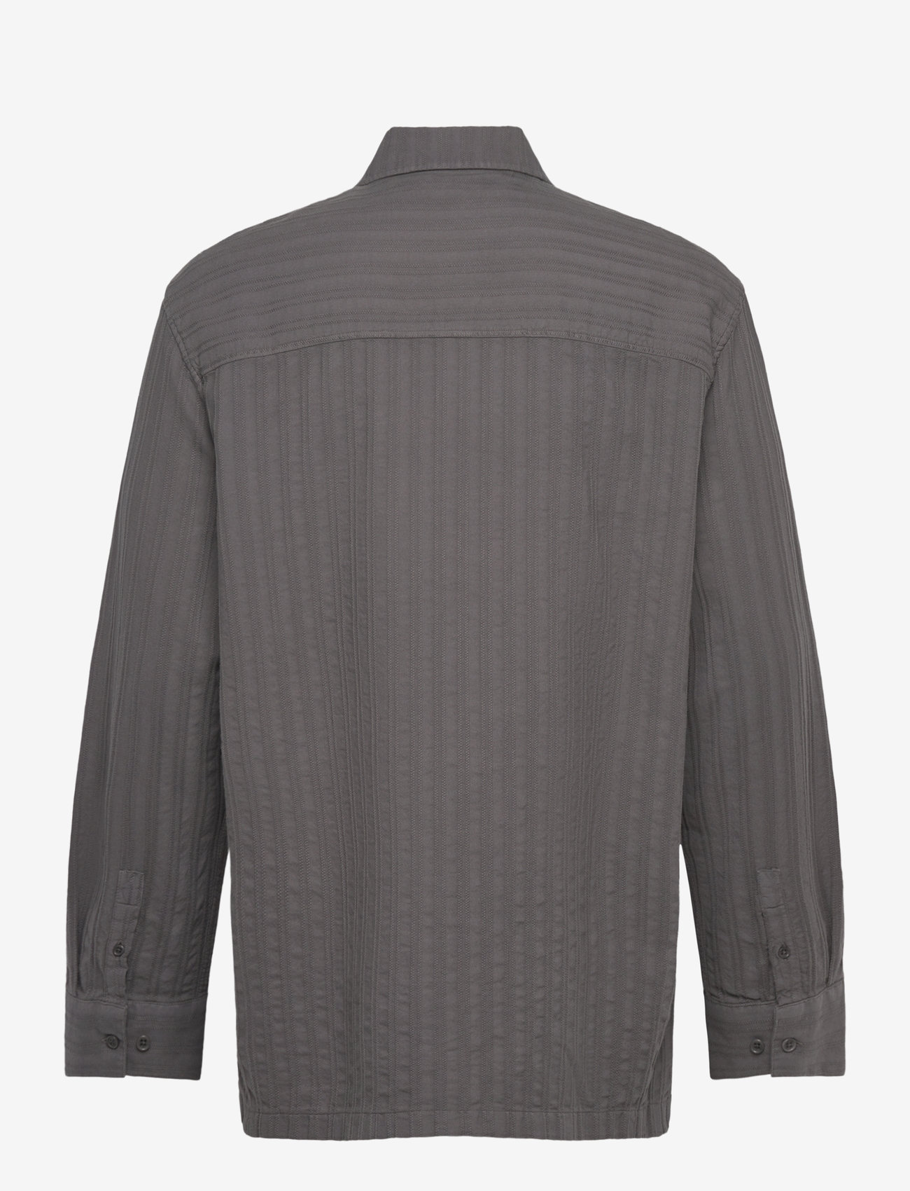 HAN Kjøbenhavn - Relaxed Striped Shirt - vabaajasärgid - warm dark grey - 1