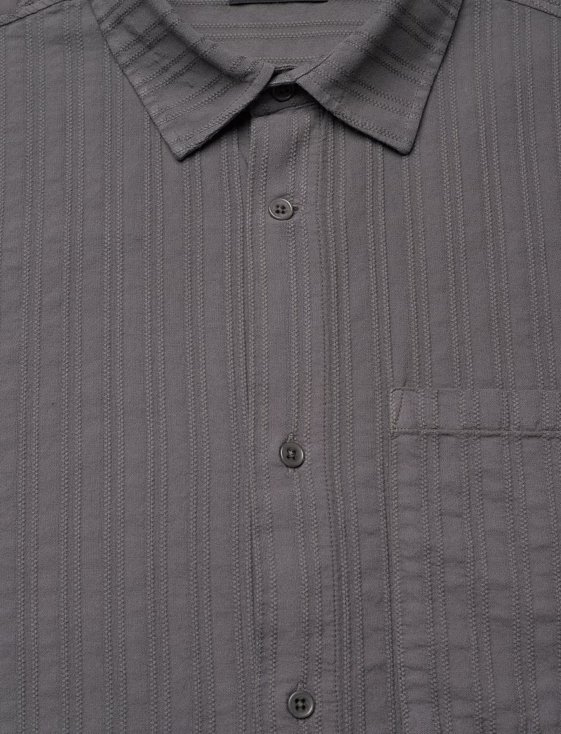 HAN Kjøbenhavn - Relaxed Striped Shirt - vabaajasärgid - warm dark grey - 2