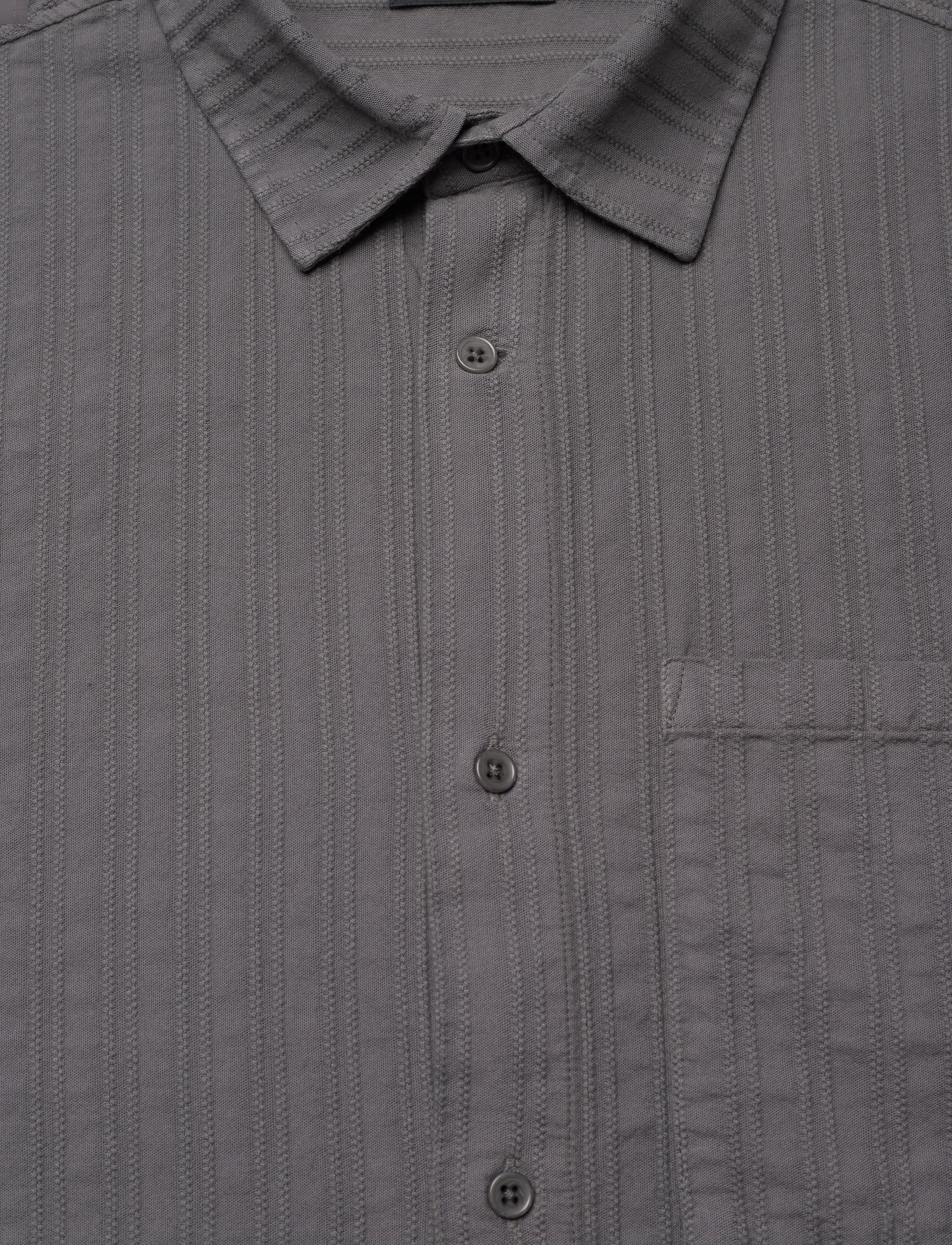 HAN Kjøbenhavn - Relaxed Striped Shirt - koszule casual - warm dark grey - 2