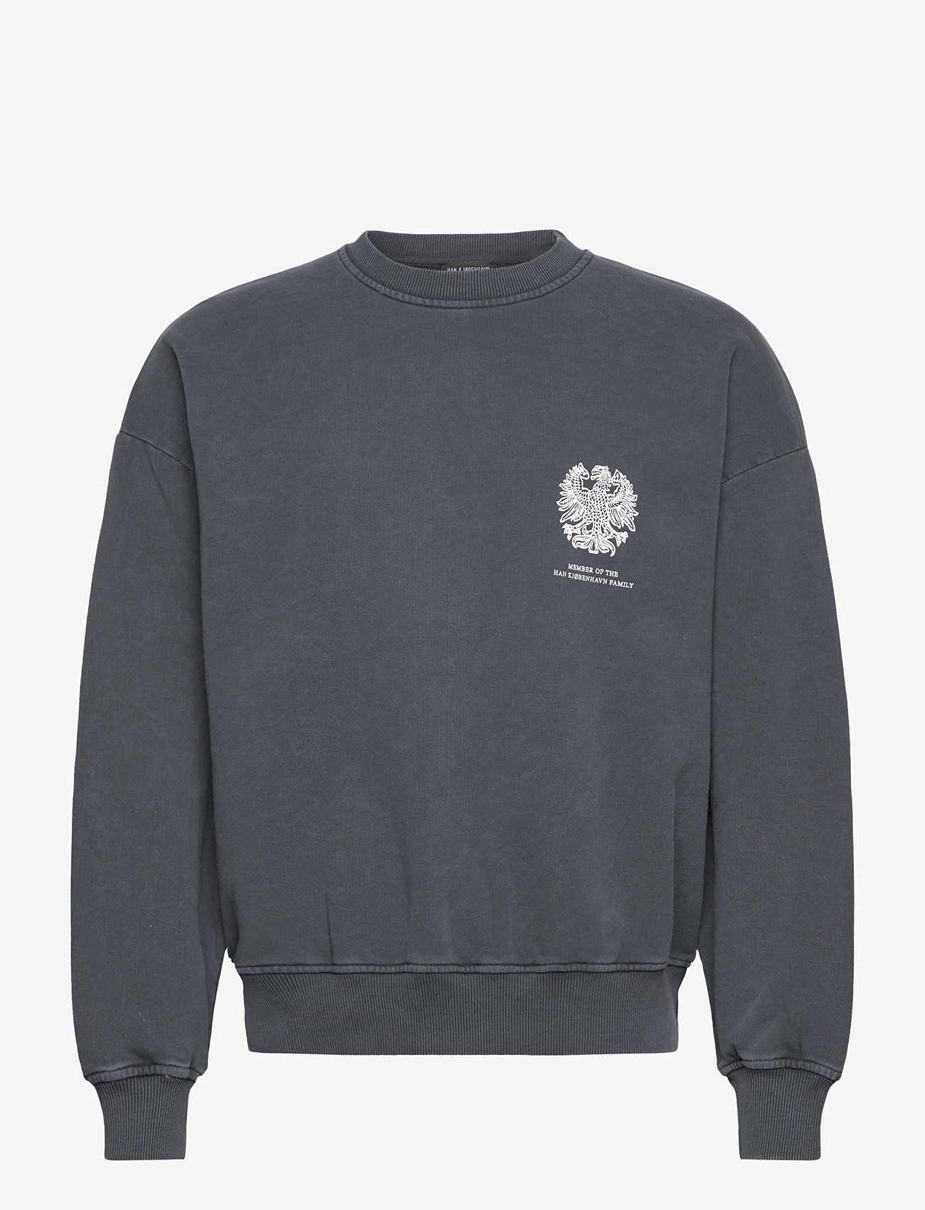 HAN Kjøbenhavn - Monogram Printed Crewneck - osta olukorra järgi - black - 0