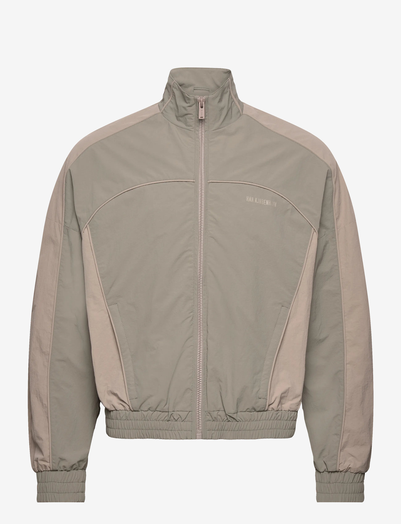 HAN Kjøbenhavn - Panelled Track Jacket - fall jackets - stone grey - 0
