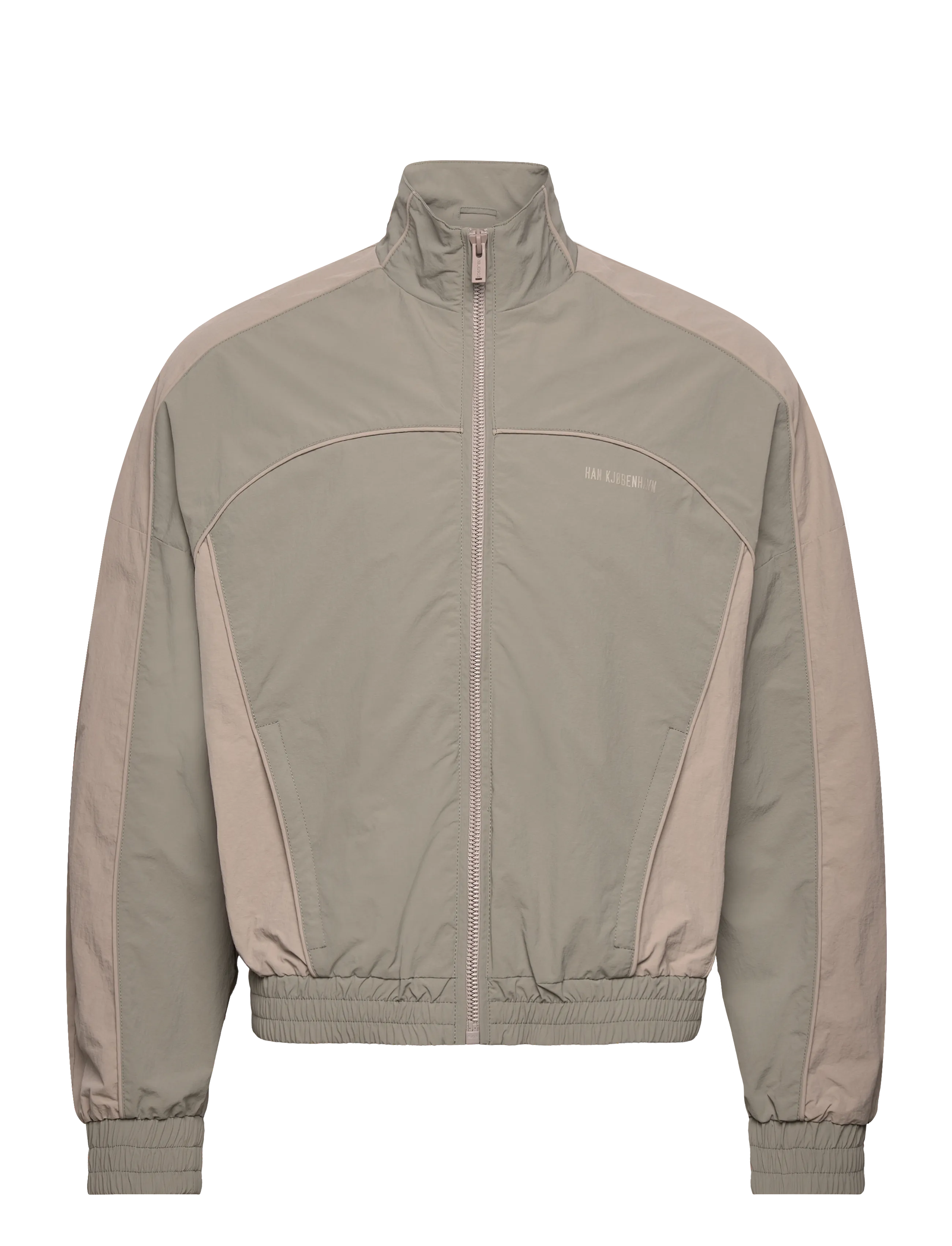 HAN Kjøbenhavn Panelled Track Jacket - Overtøj - STONE GREY / grey