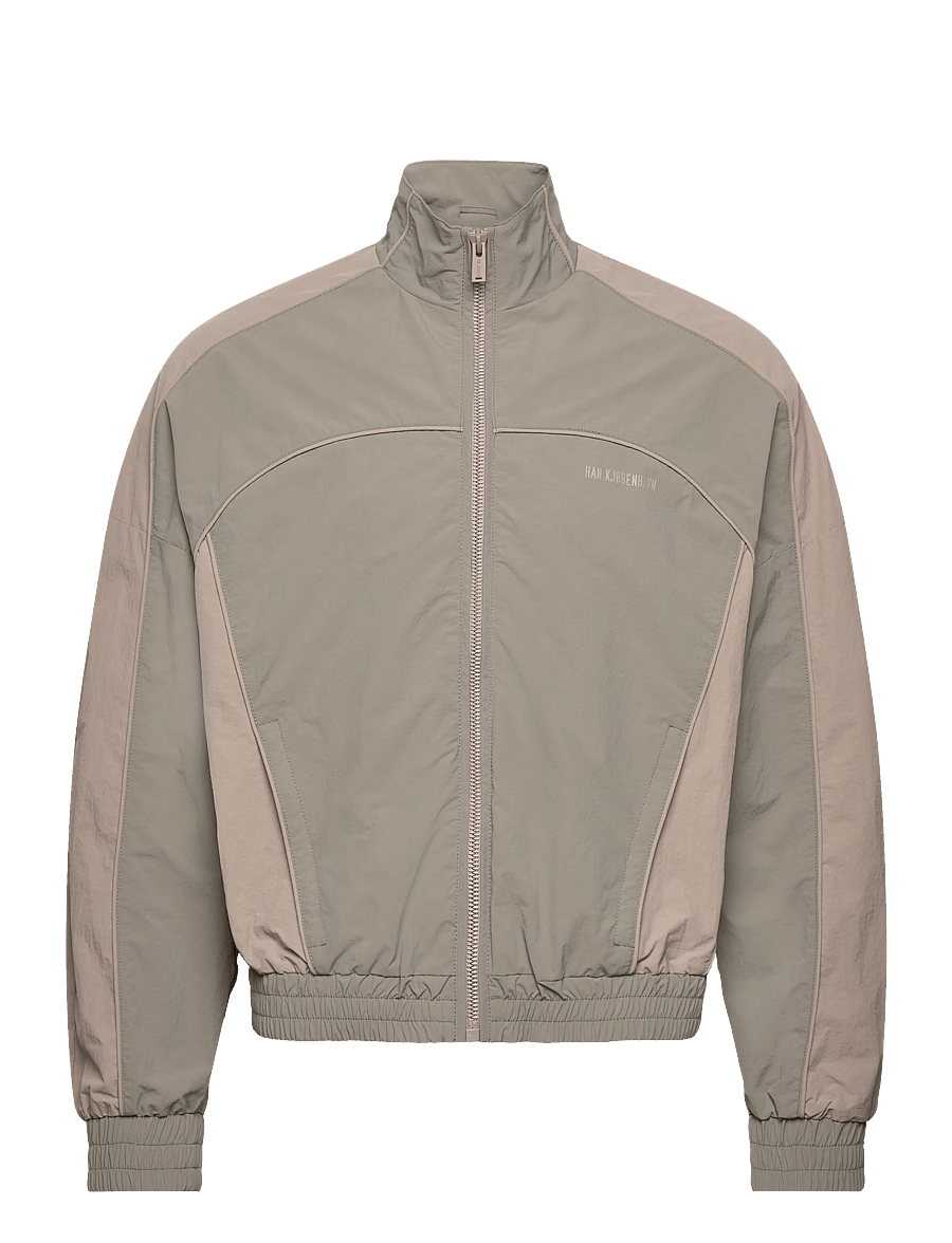 HAN Kjøbenhavn - Panelled Track Jacket - stone grey - 0