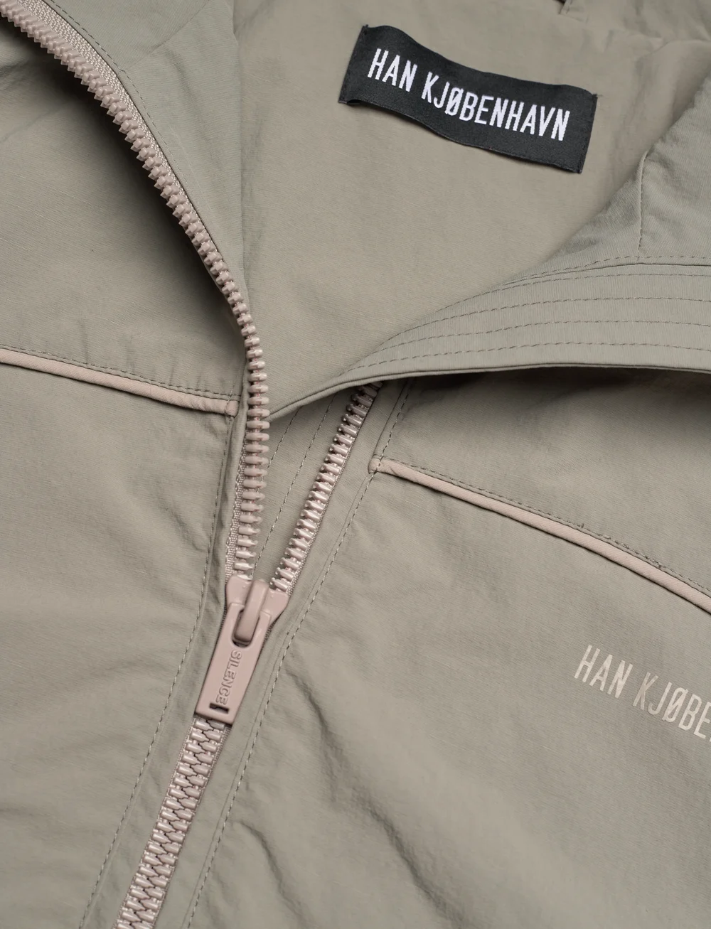 HAN Kjøbenhavn - Panelled Track Jacket - höstjackor - stone grey - 2