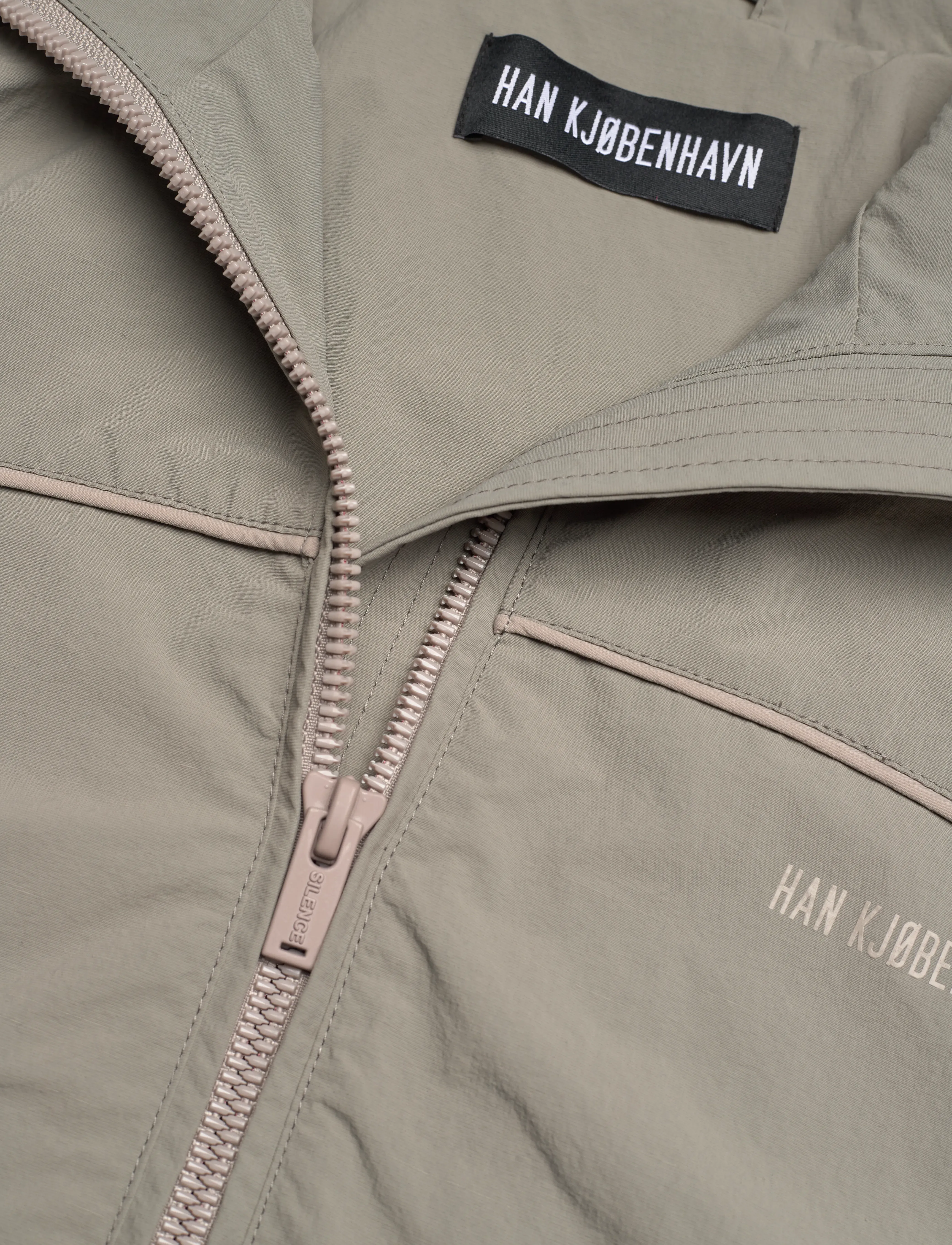 HAN Kjøbenhavn - Panelled Track Jacket - stone grey - 2