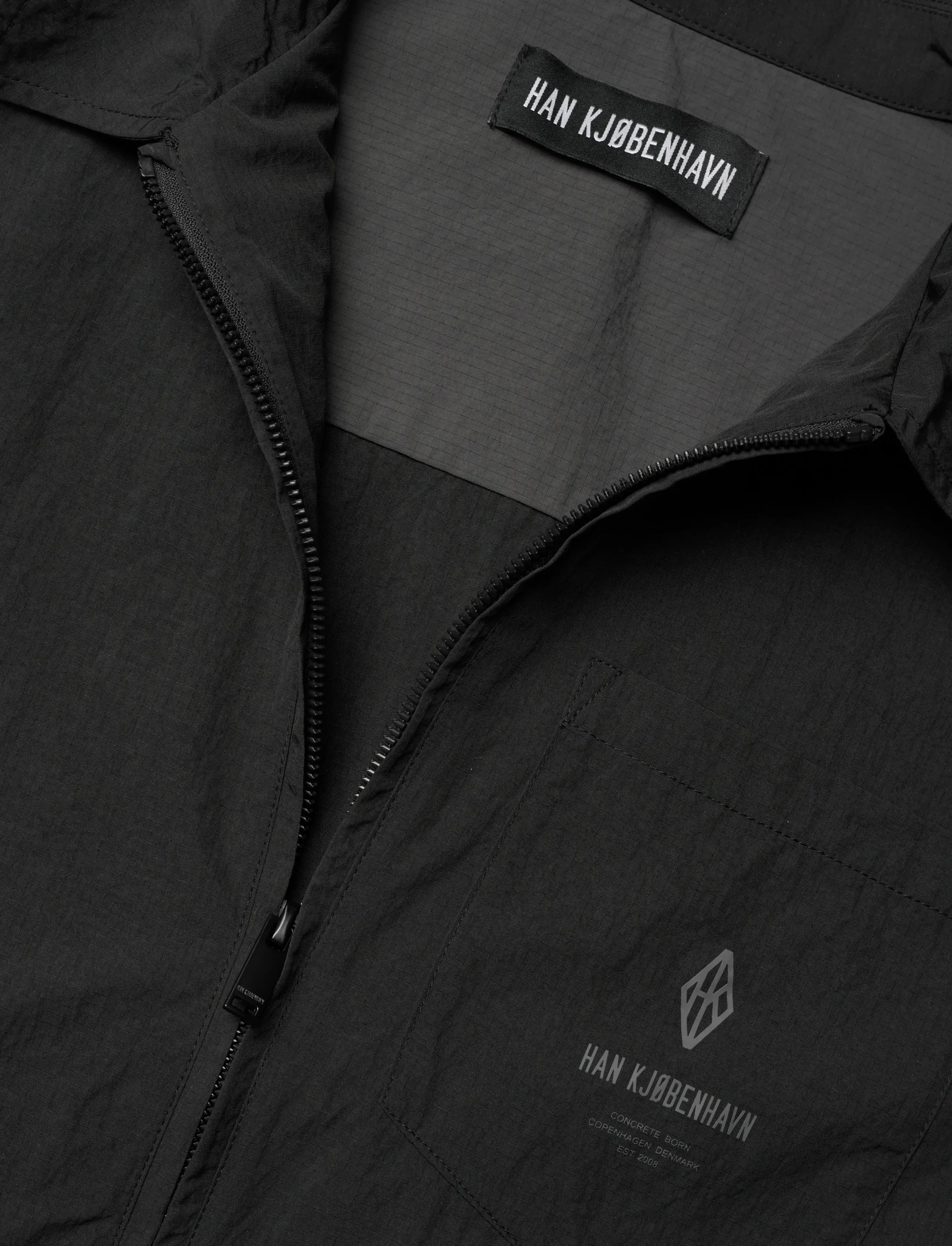 HAN Kjøbenhavn - Elasticated Shirt - basic-hemden - black - 5