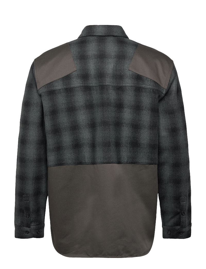 HAN Kjøbenhavn - Patch Army Shirt - flanellskjortor - dark grey - 2