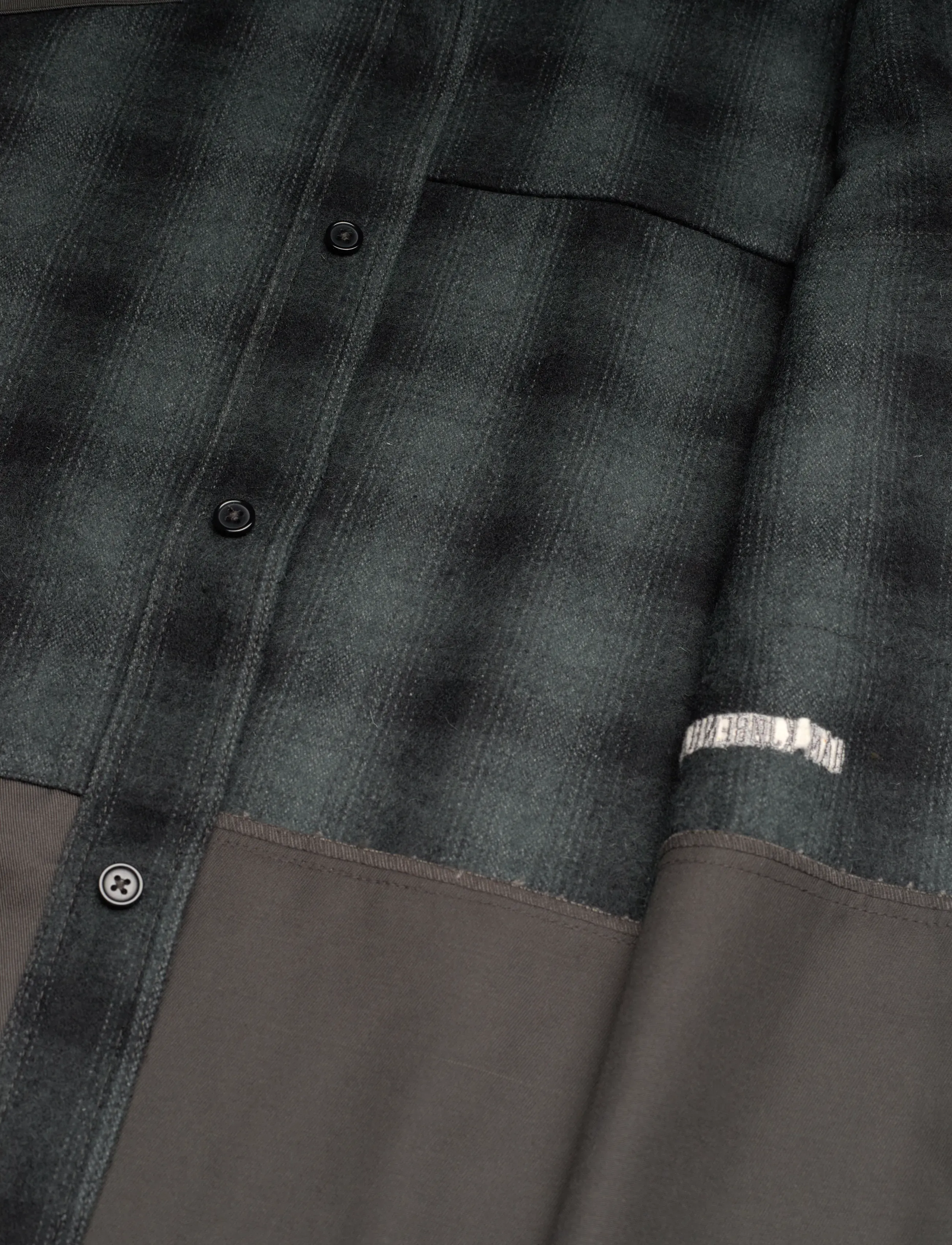 HAN Kjøbenhavn - Patch Army Shirt - flanell-hemden - dark grey - 4