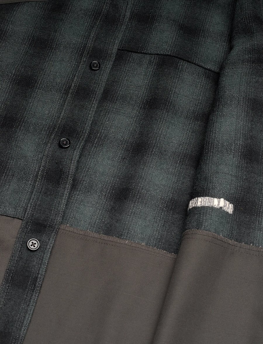 HAN Kjøbenhavn - Patch Army Shirt - flanell-hemden - dark grey - 4