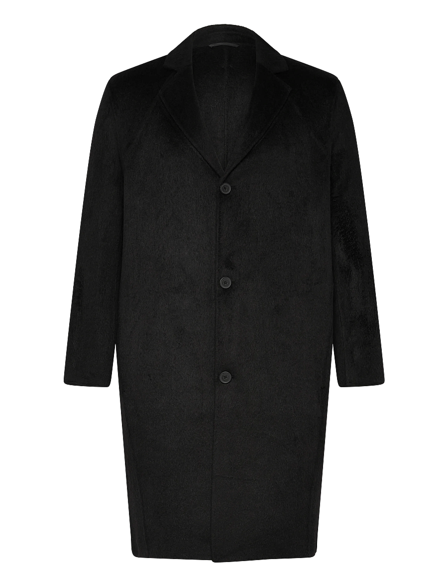 HAN Kjøbenhavn - Diamond-detailed Coat - wollmäntel - black - 1