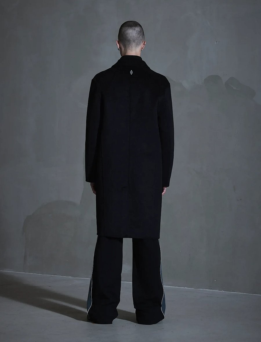 HAN Kjøbenhavn - Diamond-detailed Coat - wollmäntel - black - 3