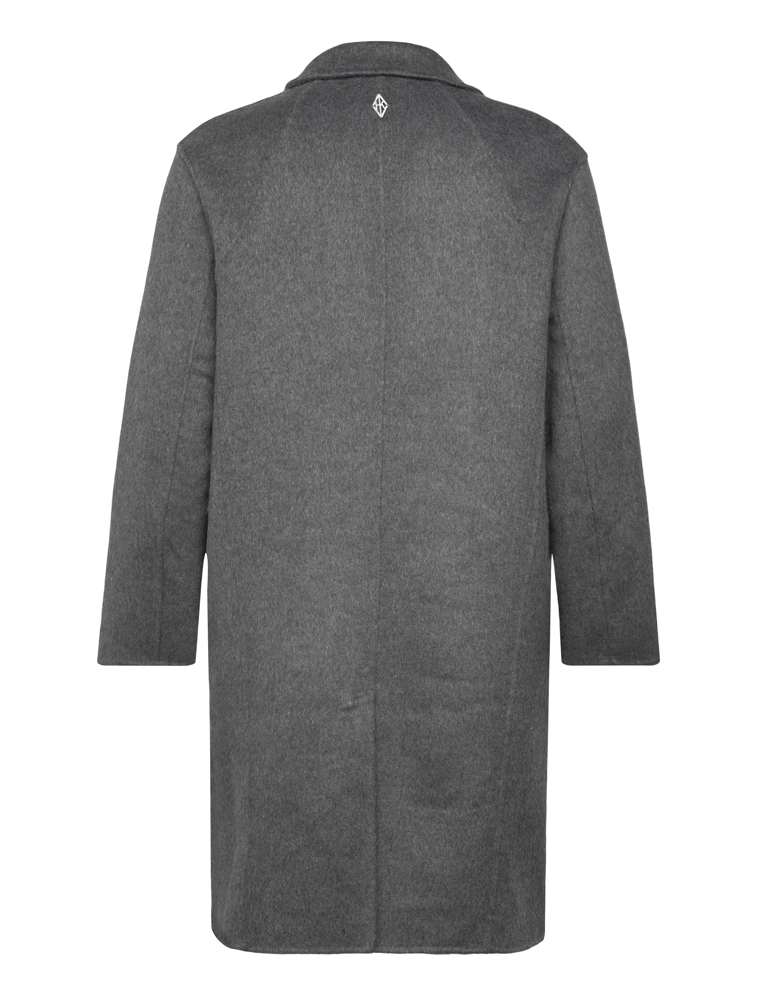 HAN Kjøbenhavn - Diamond-detailed Coat - uldfrakker - smoke grey - 2
