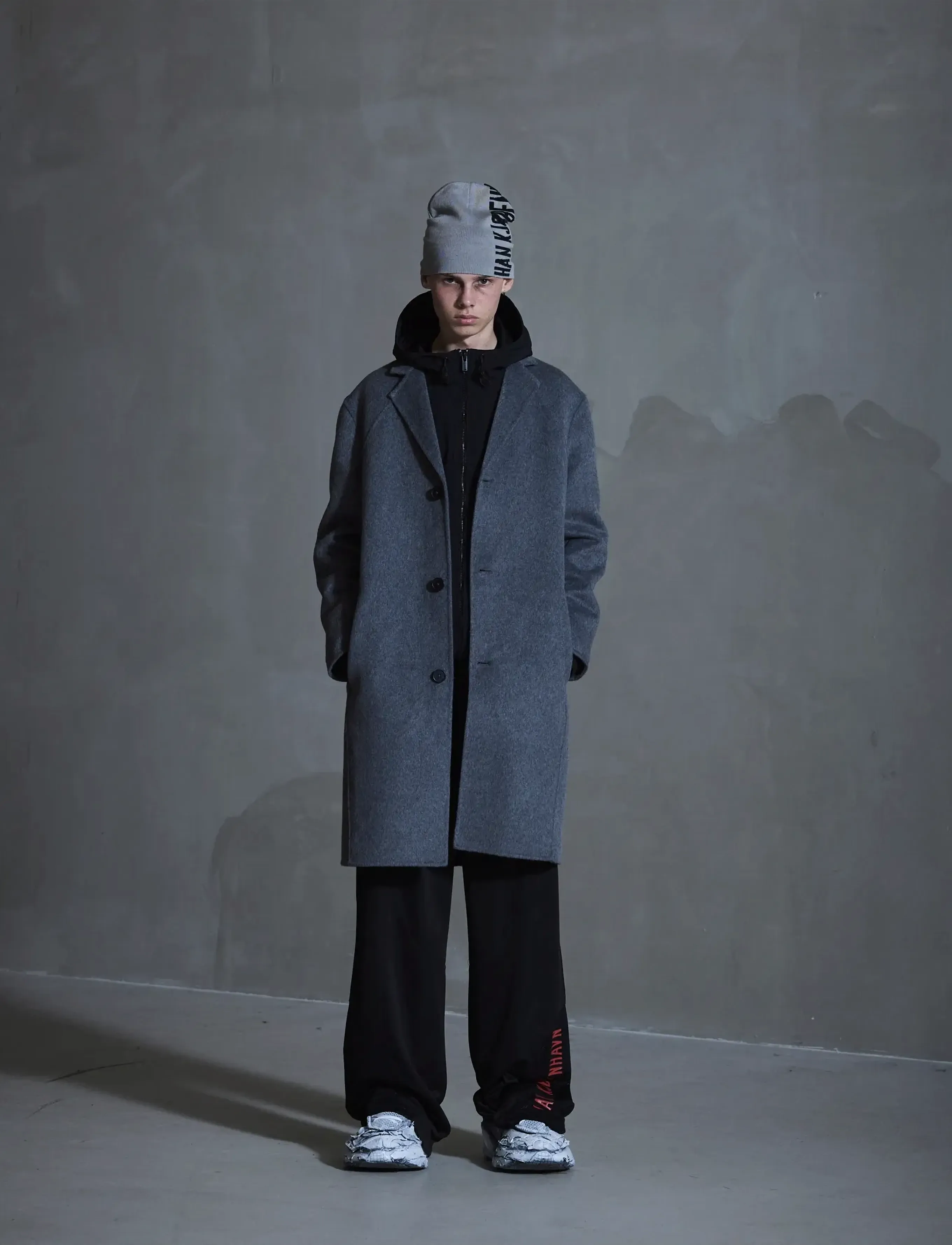HAN Kjøbenhavn Diamond-detailed Coat - Frakkar - SMOKE GREY / grey