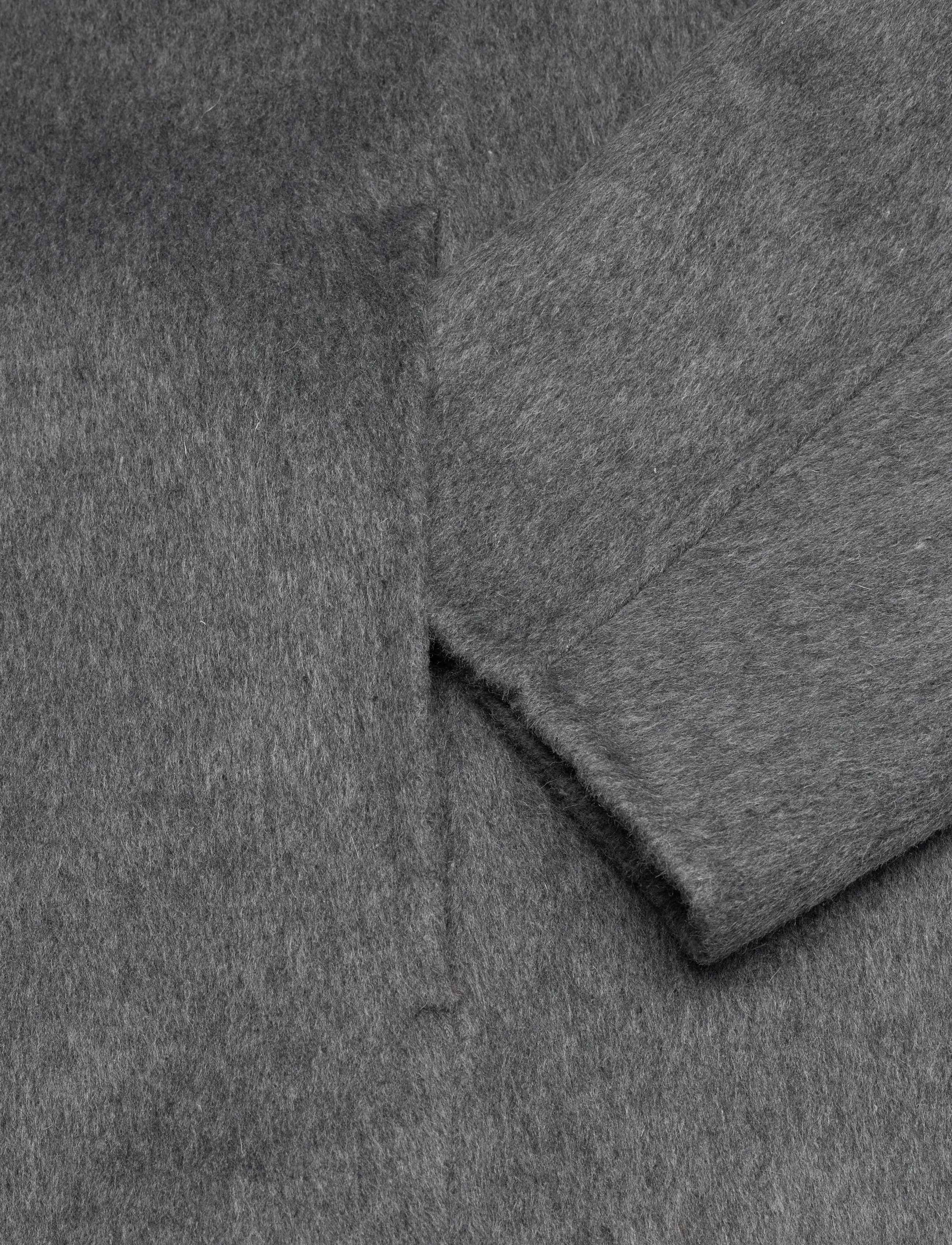 HAN Kjøbenhavn - Diamond-detailed Coat - uldfrakker - smoke grey - 4