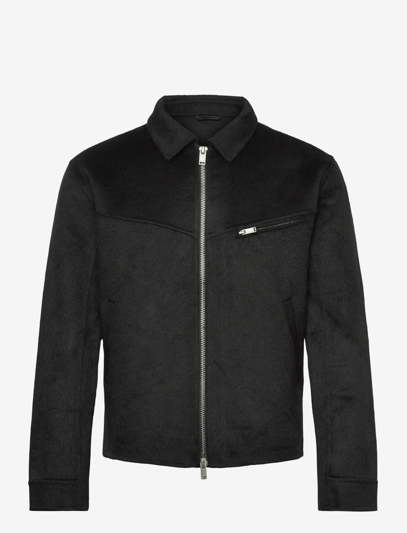 HAN Kjøbenhavn - Diamond Boxy Jacket - uldjakker - black - 0