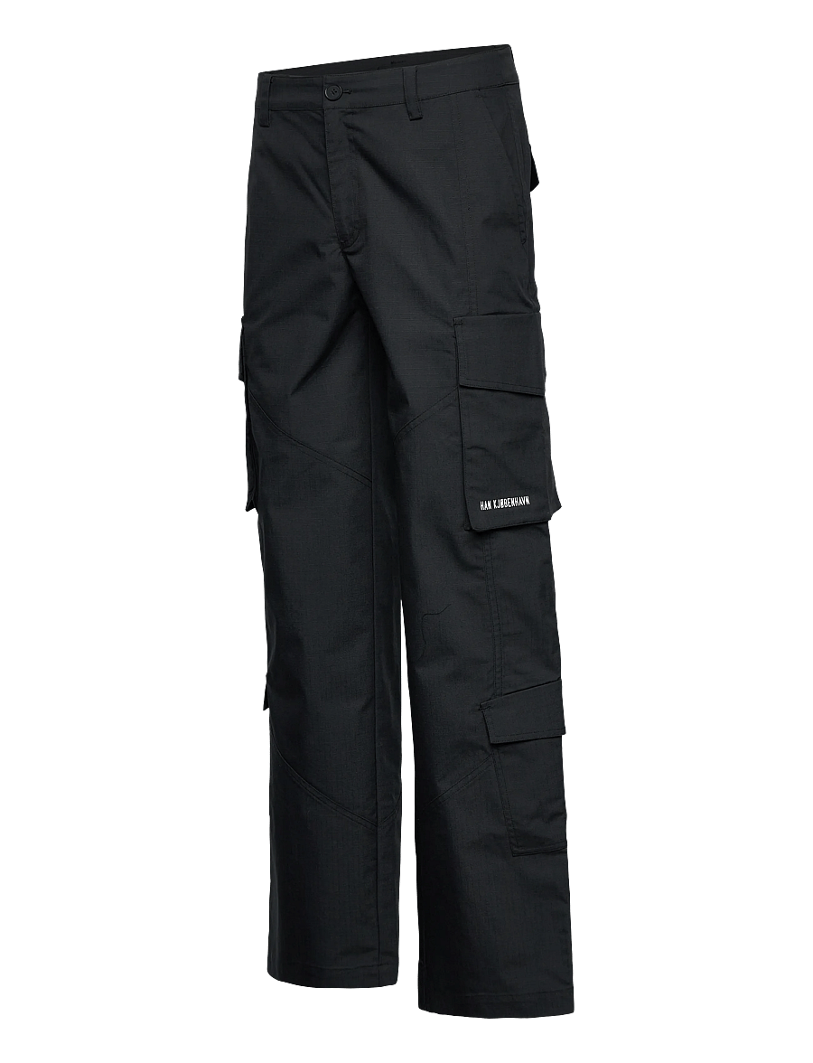 HAN Kjøbenhavn - Ripstop Cargo Trousers - cargohose - black - 2