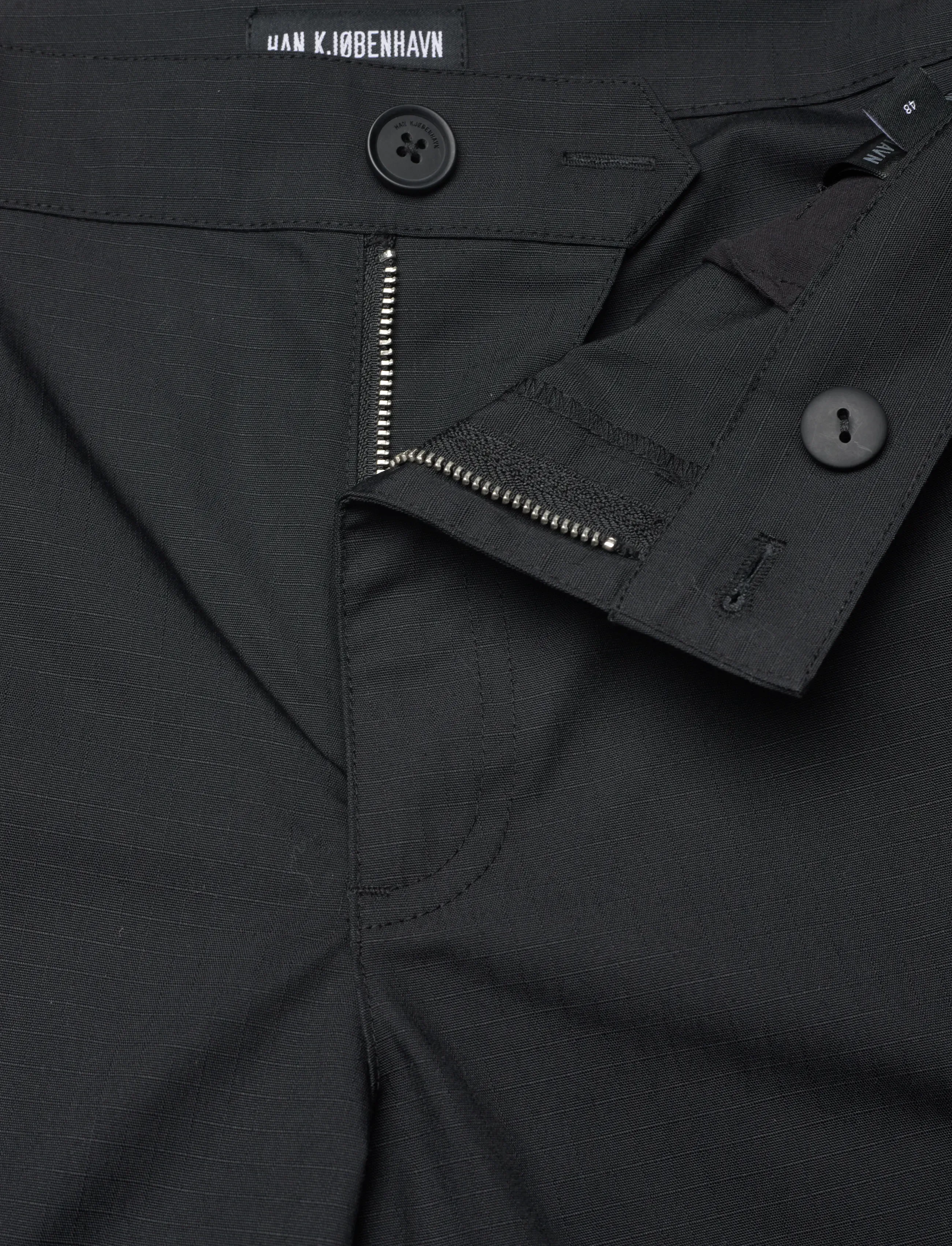 HAN Kjøbenhavn - Ripstop Cargo Trousers - cargobukser - black - 5