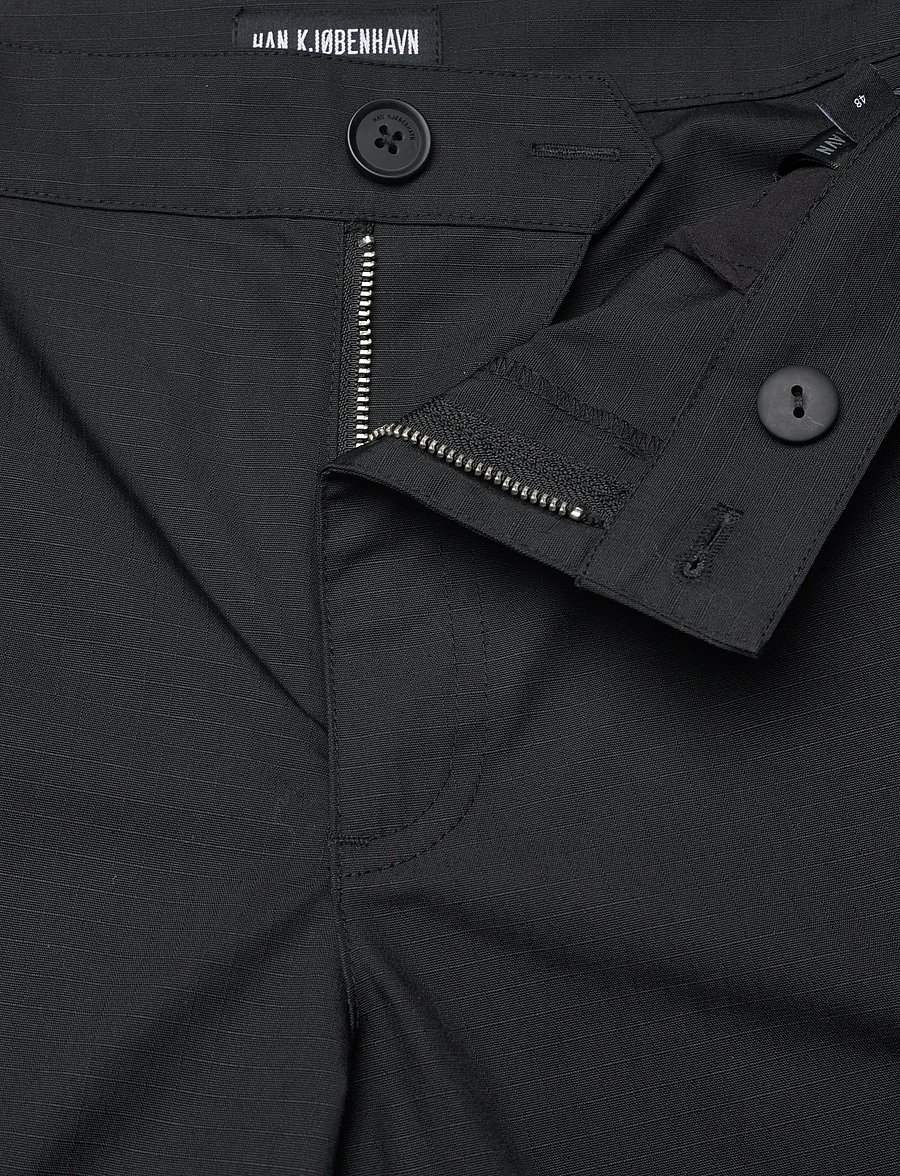 HAN Kjøbenhavn - Ripstop Cargo Trousers - cargohose - black - 5