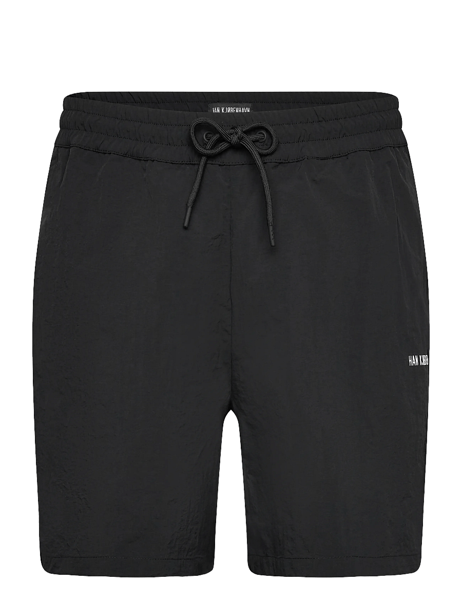 HAN Kjøbenhavn - Nylon Track Shorts - shorts en molleton - black - 1
