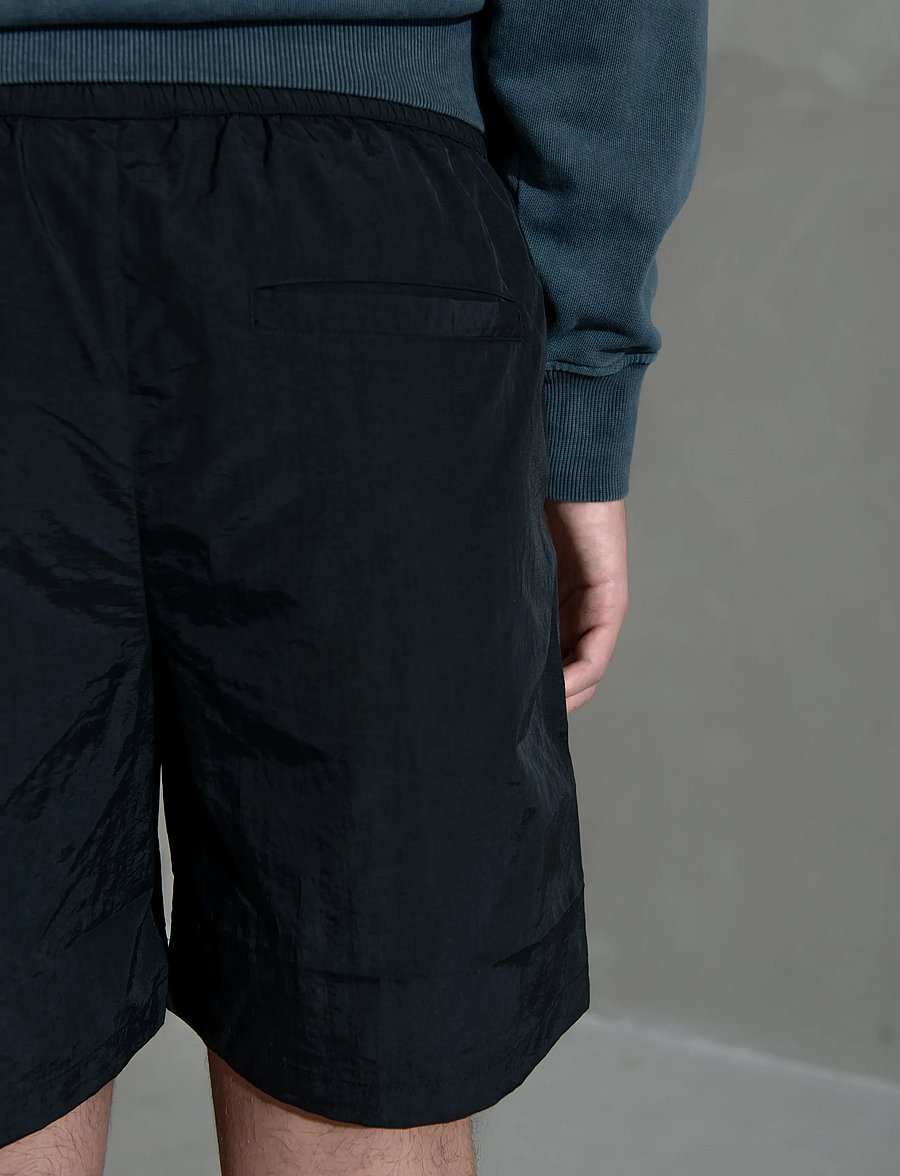 HAN Kjøbenhavn - Nylon Track Shorts - shorts en molleton - black - 3