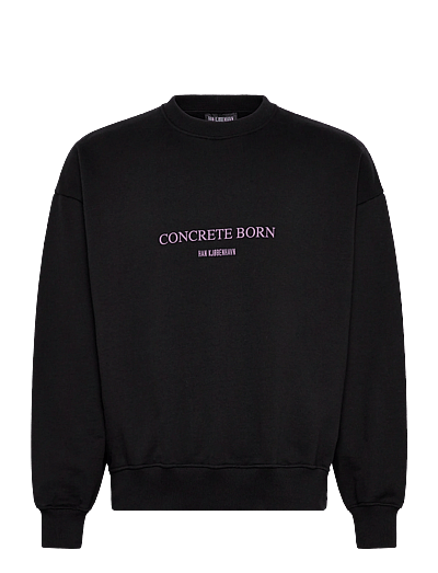 HAN Kjøbenhavn Logo Oversized Crewneck - Clothing - BLACK / black
