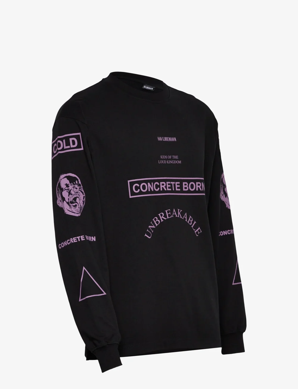 HAN Kjøbenhavn - Graphic Long Sleeve Tee - t-shirts - black - 3