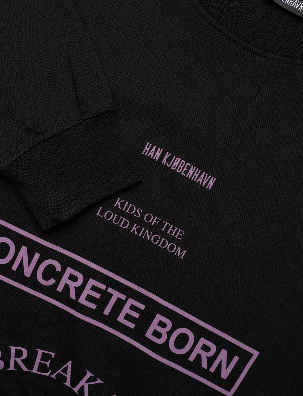HAN Kjøbenhavn - Graphic Long Sleeve Tee - t-shirts - black - 4