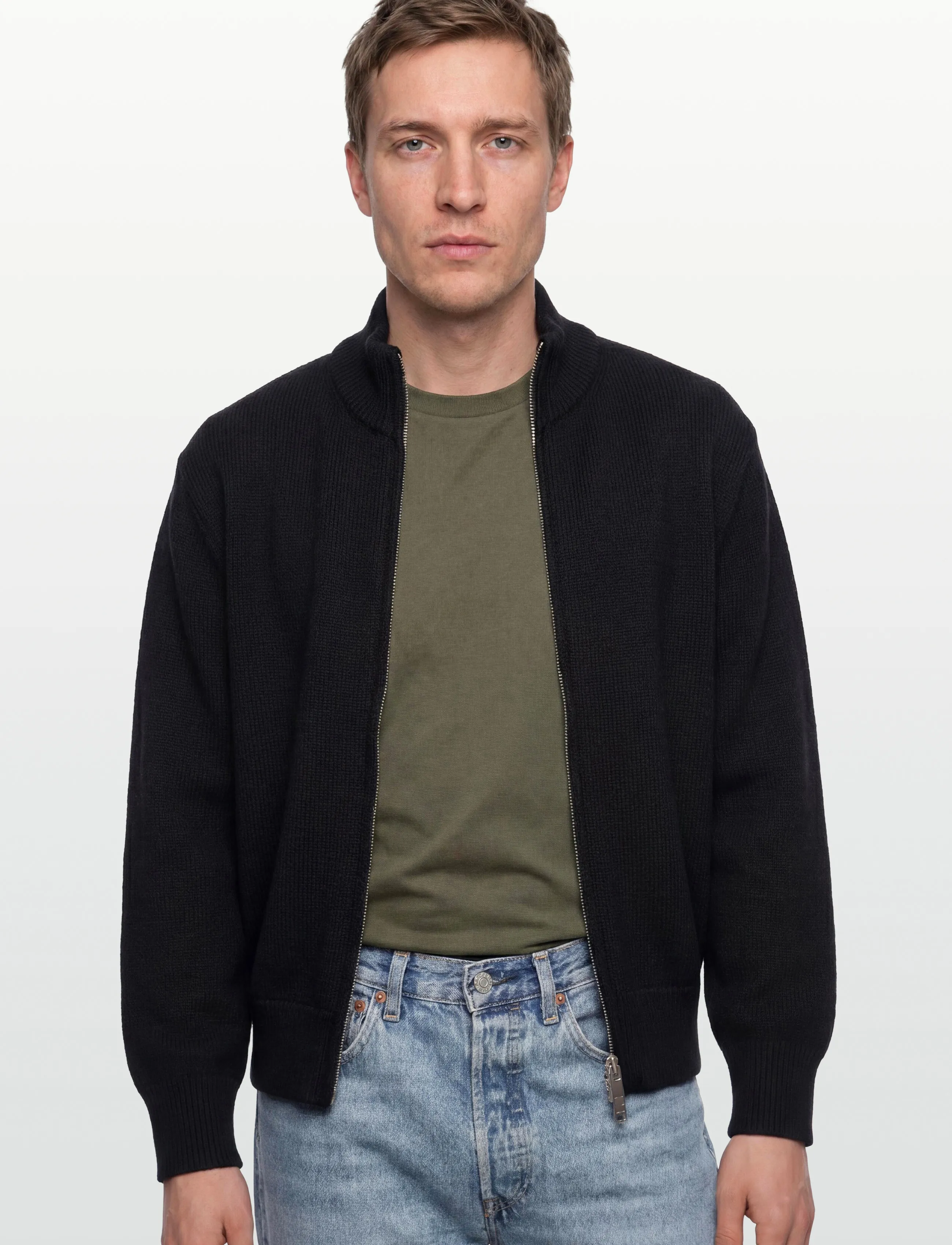 HAN Kjøbenhavn - Diamond Knit Cardigan - pulls zippés - black - 3