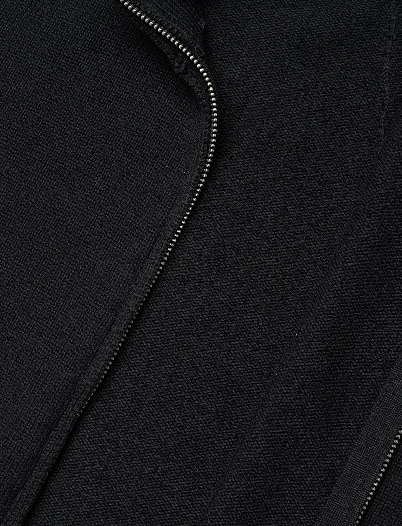 HAN Kjøbenhavn - Diamond Knit Cardigan - pullover mit durchgehendem reißverschluss - black - 4