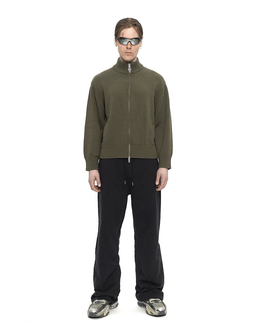 HAN Kjøbenhavn - Diamond Knit Cardigan - fullzip strik - deep green - 0