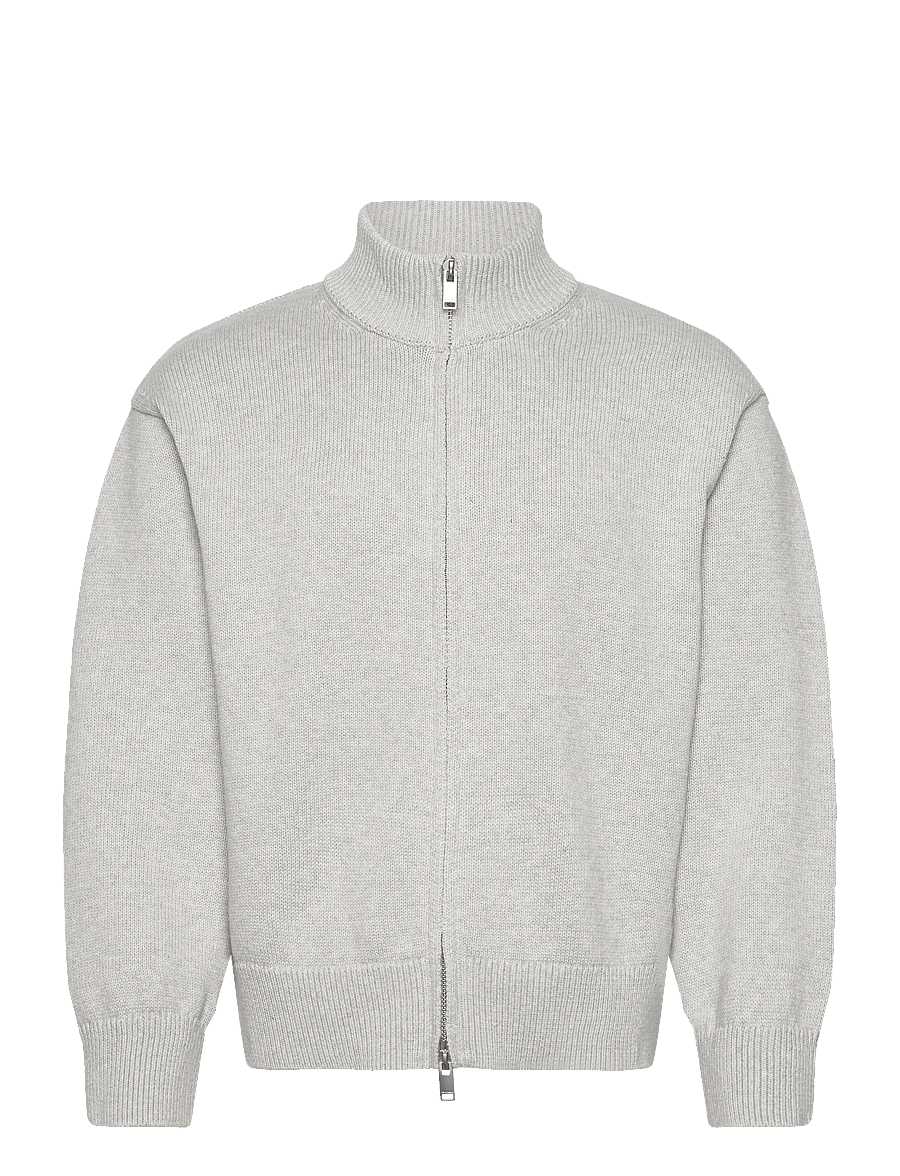 HAN Kjøbenhavn - Diamond Knit Cardigan - swetry rozpinane na zamek - grey melange - 1