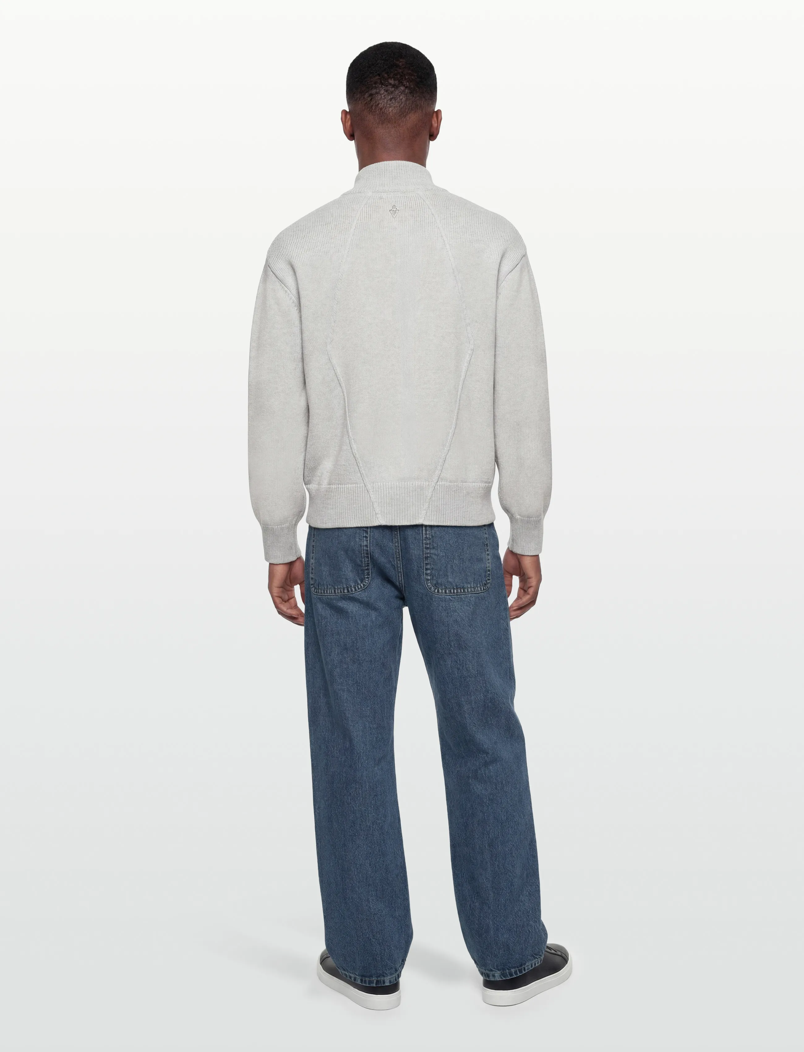 HAN Kjøbenhavn - Diamond Knit Cardigan - fullzip strik - grey melange - 4