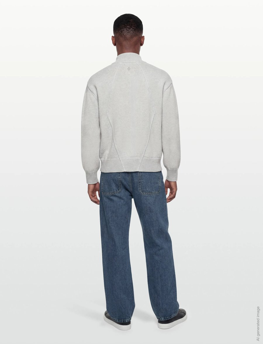 HAN Kjøbenhavn - Diamond Knit Cardigan - swetry rozpinane na zamek - grey melange - 4