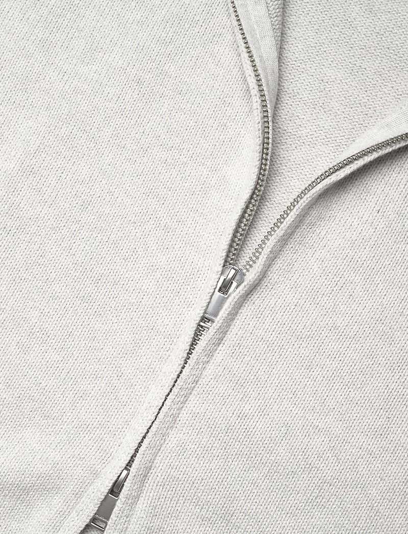 HAN Kjøbenhavn - Diamond Knit Cardigan - pullover mit durchgehendem reißverschluss - grey melange - 3