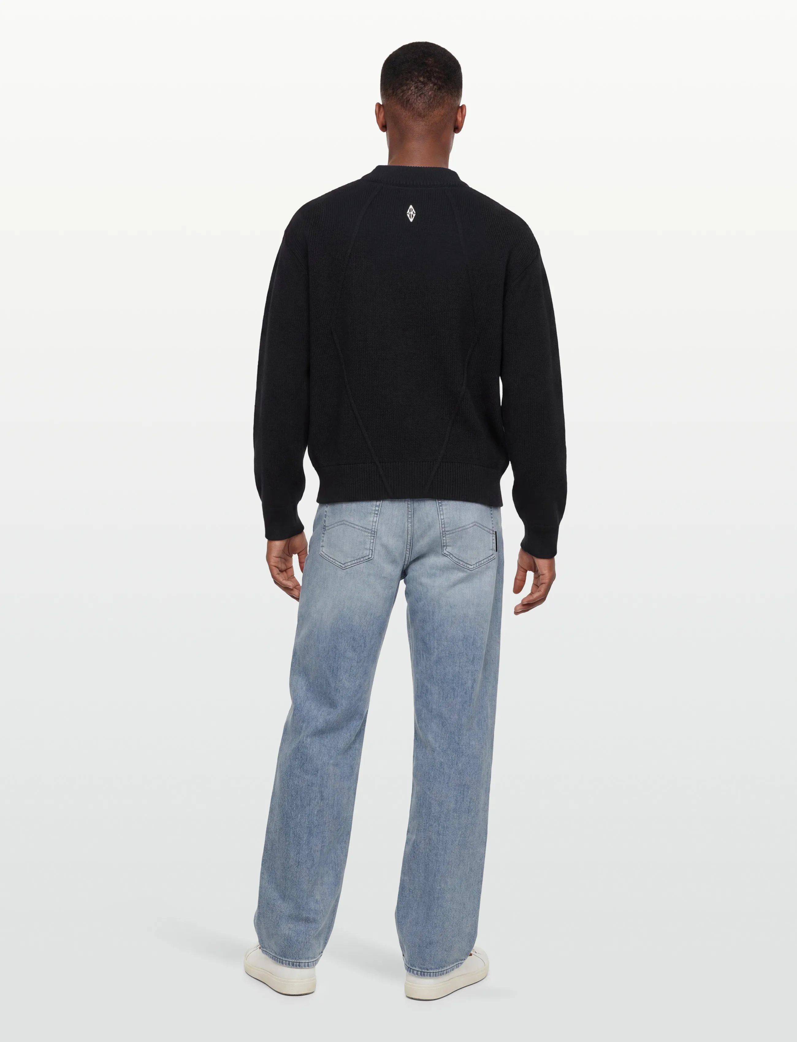 HAN Kjøbenhavn Diamond Knit Sweater stickade tröjor herr – bild 3